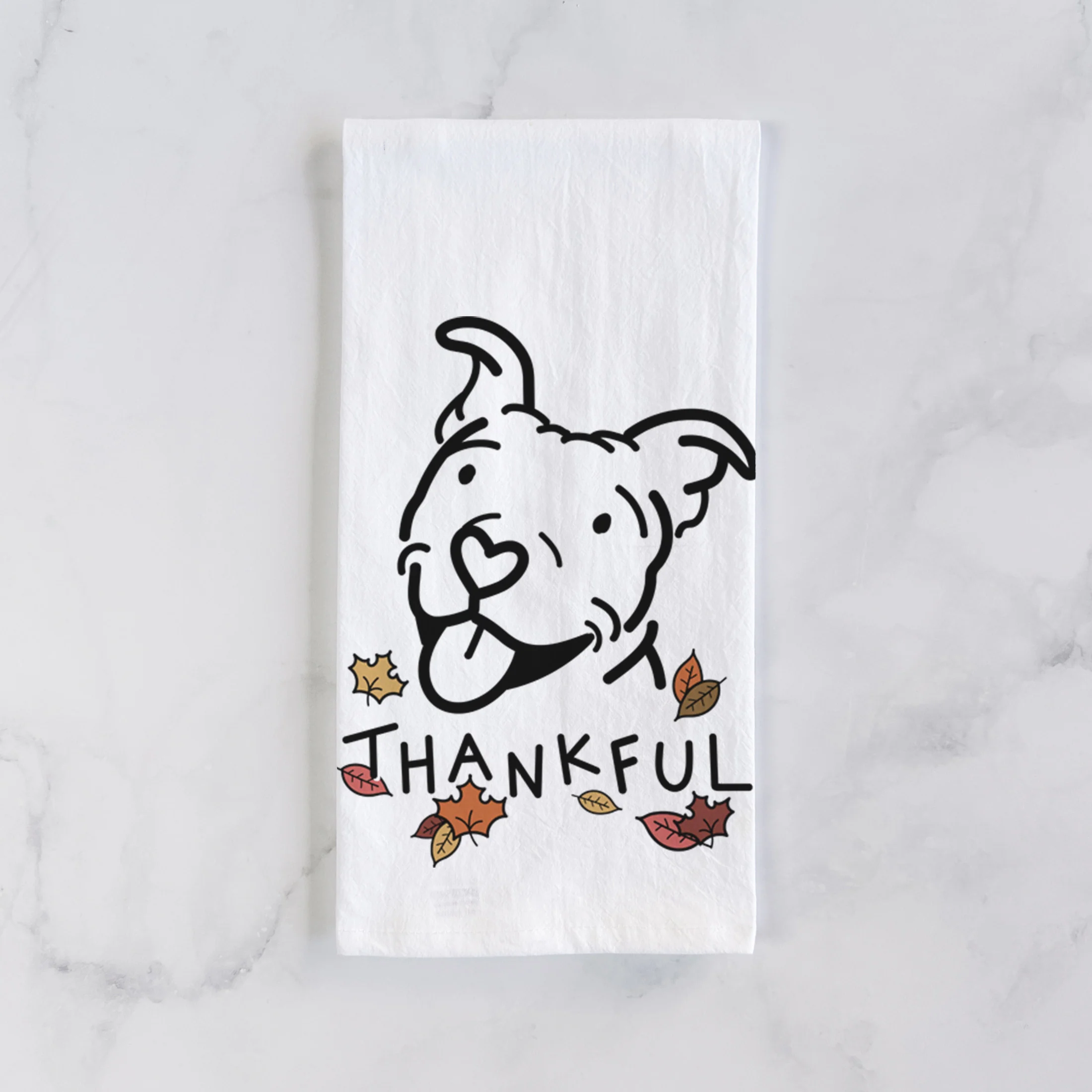 Thankful Pitbull - Arlo - Tea Towel - Image 2