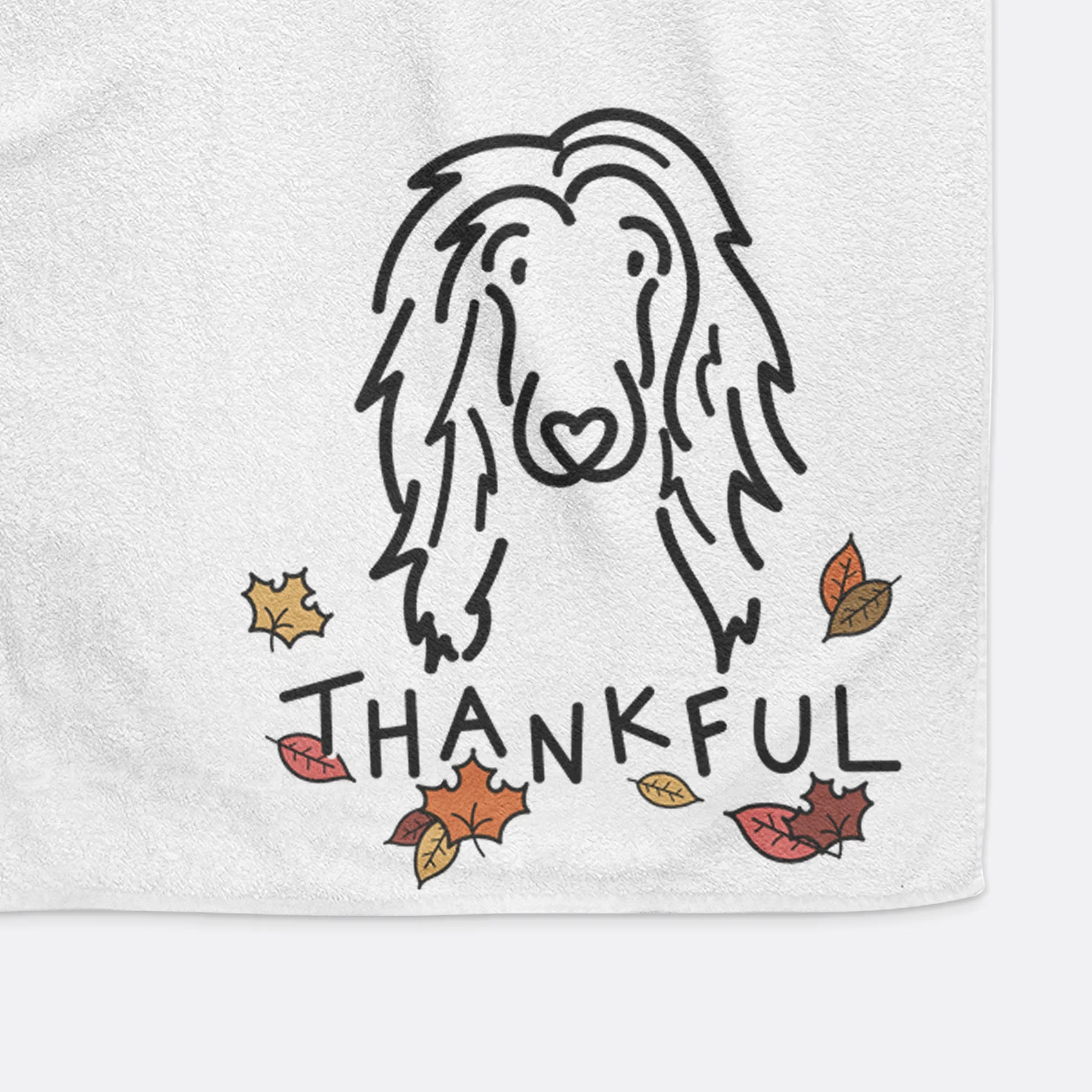Thankful Afghan Hound - Asher - Hand Towel - Image 3