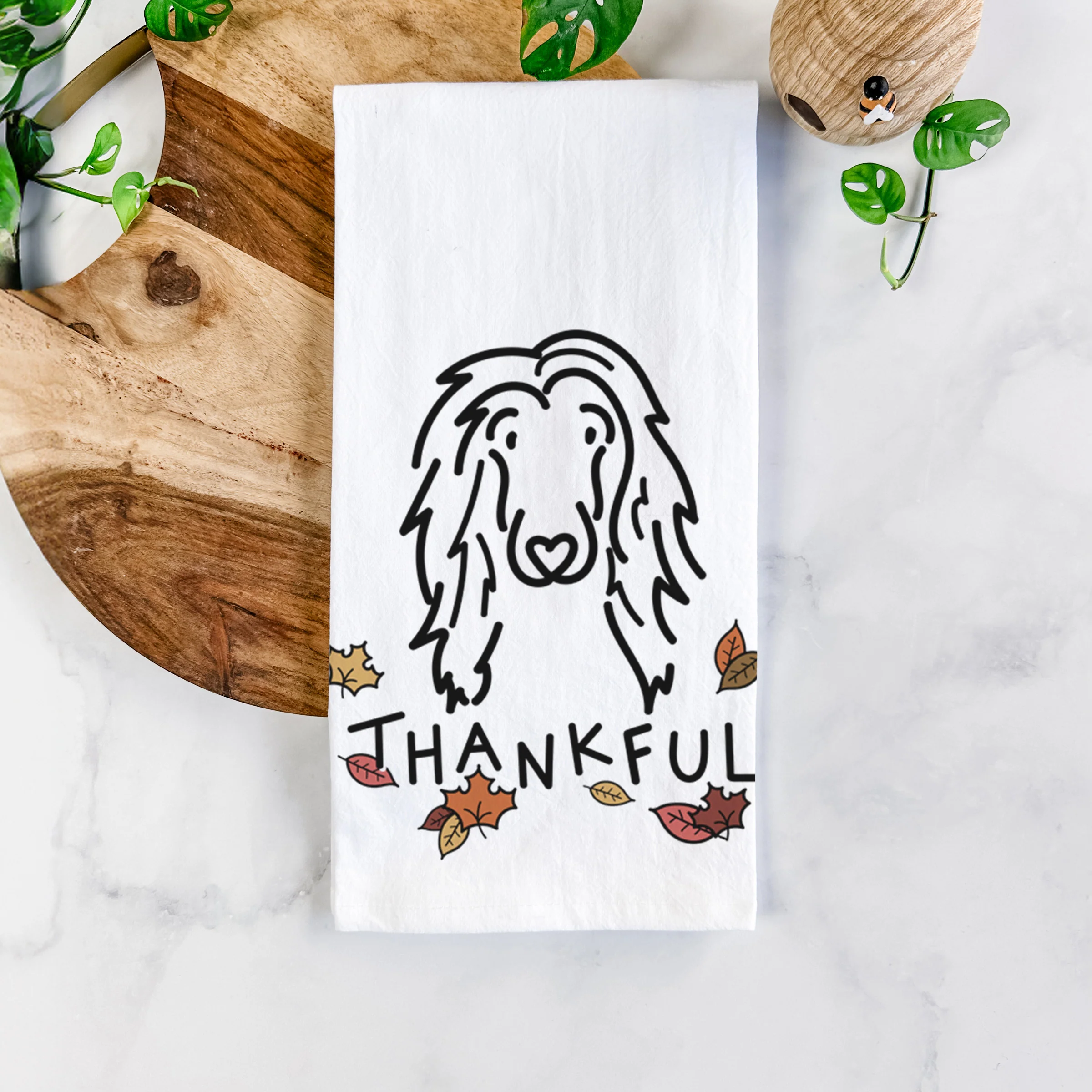 Thankful Afghan Hound - Asher - Tea Towel - Image 5