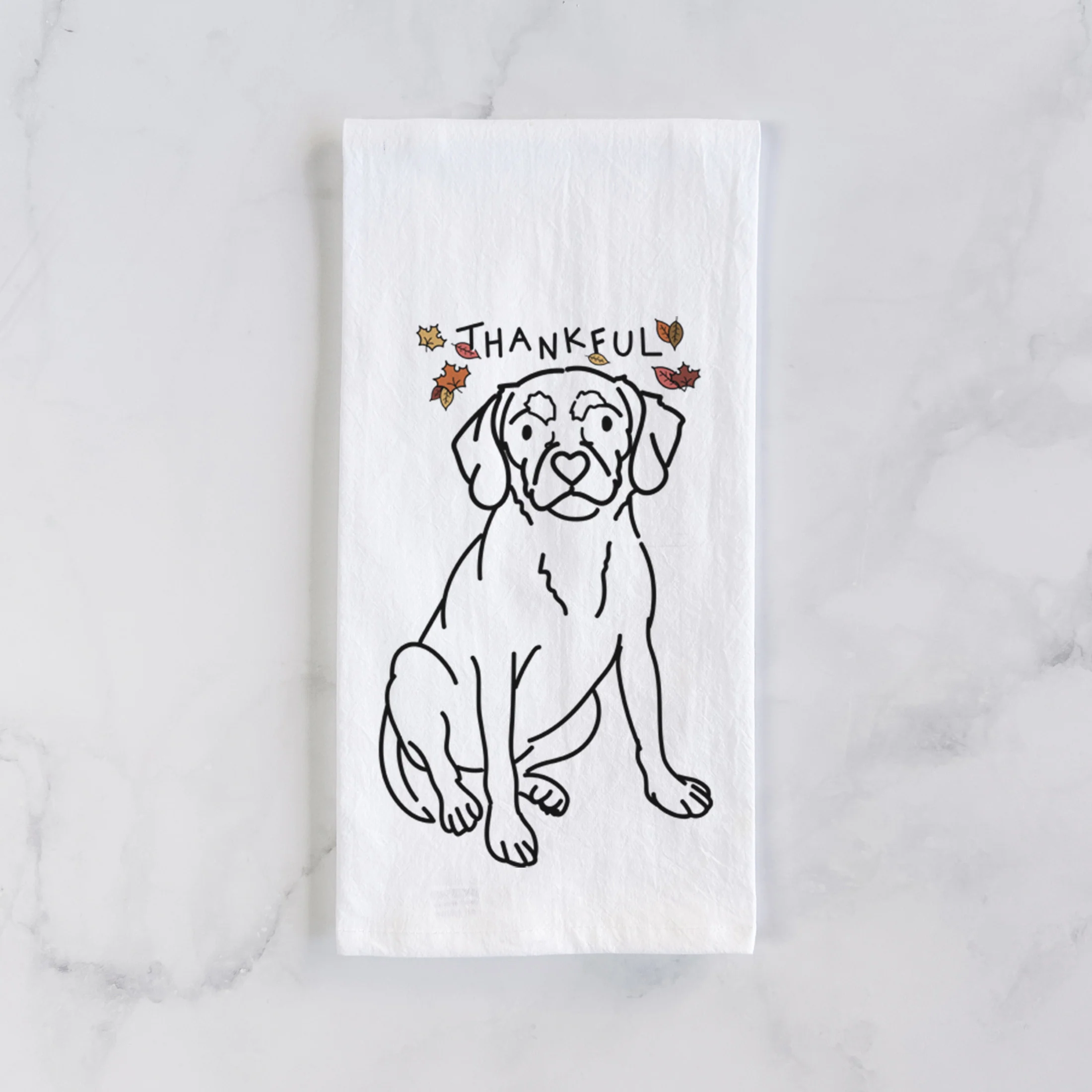 Thankful Puggle - Babs - Tea Towel - Image 2