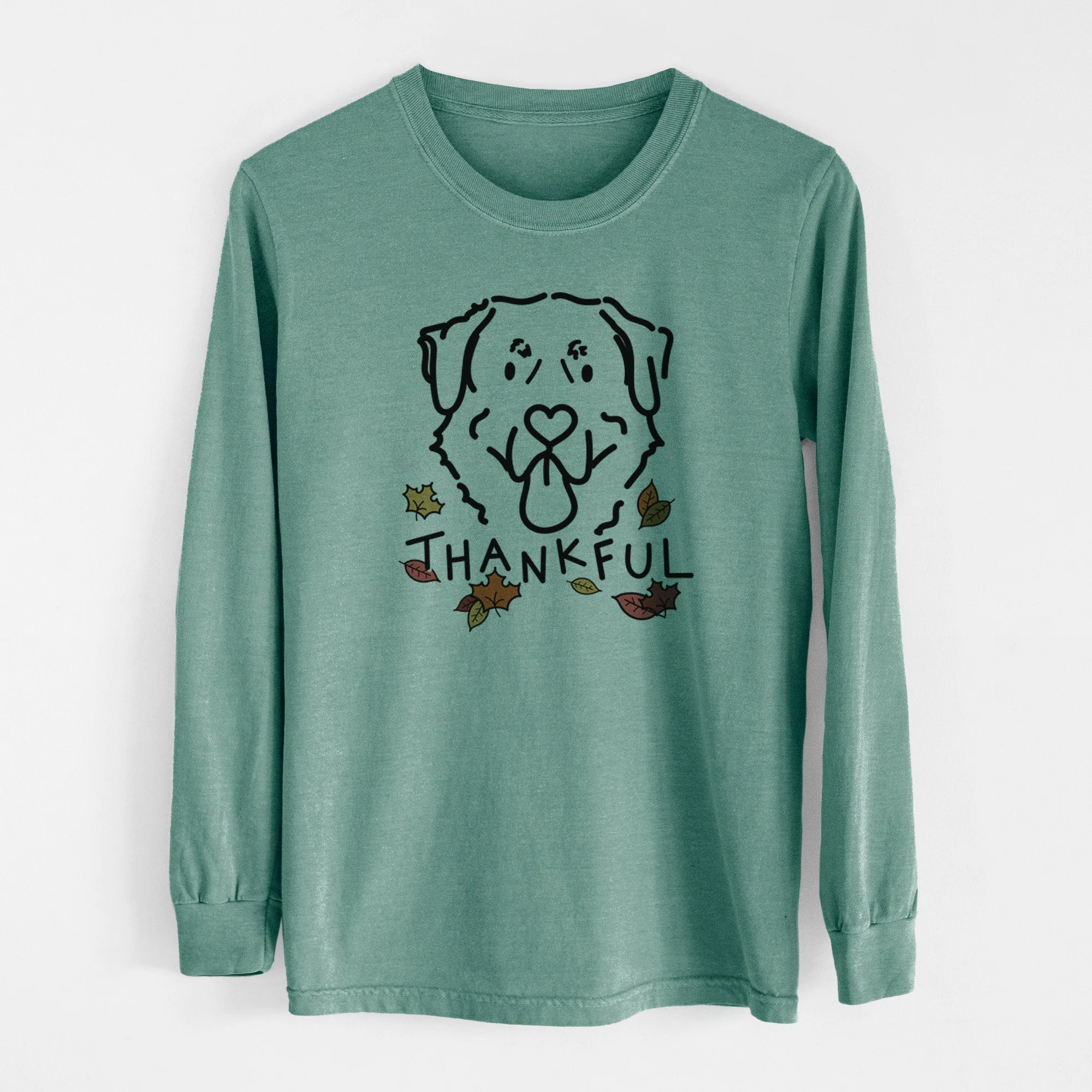 Thankful Anatolian Shepherd - Batu - Men's Heavyweight 100% Cotton Long Sleeve - Image 13