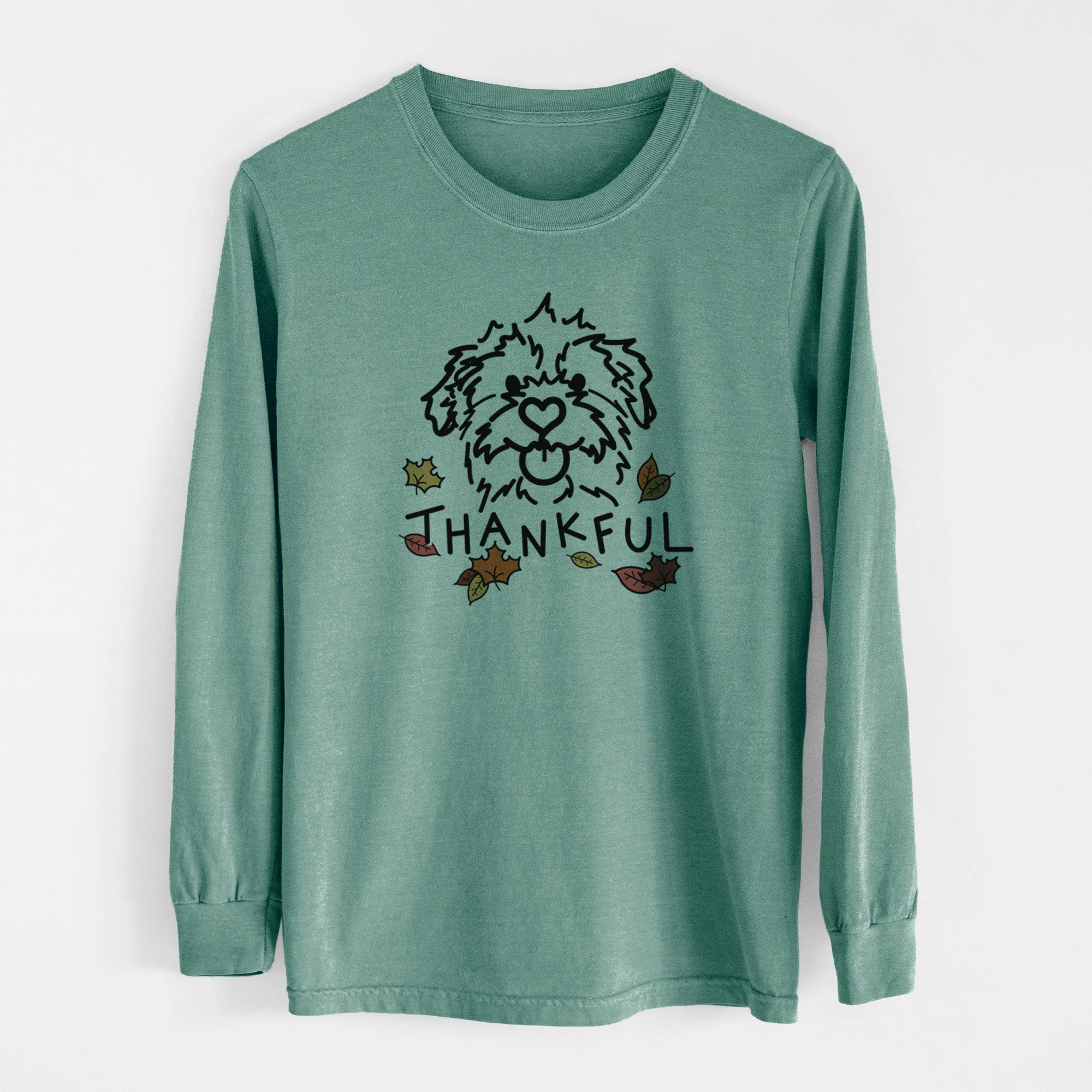 Thankful Mixed Breed - Bea - Men's Heavyweight 100% Cotton Long Sleeve - Image 13