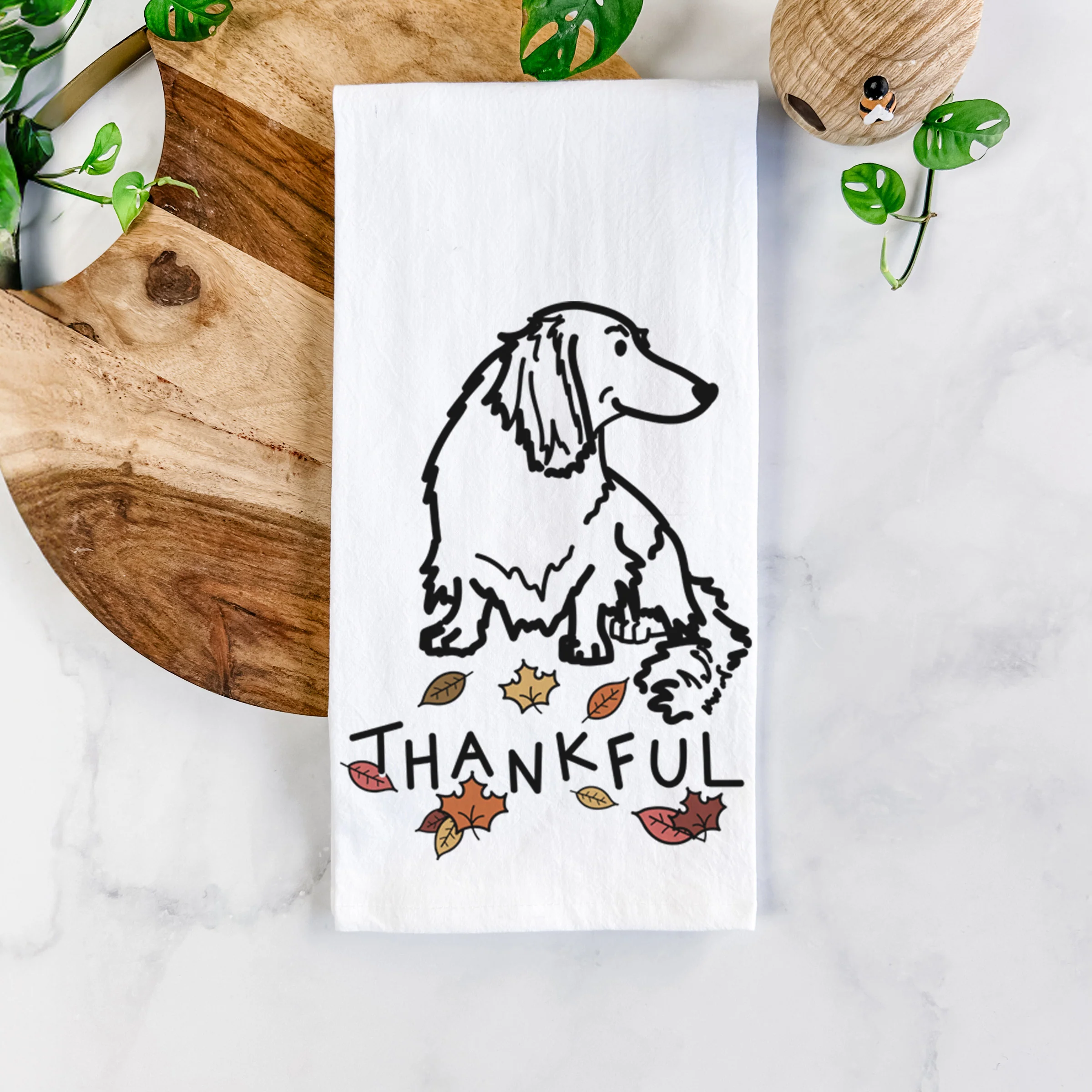 Thankful Dachshund - Bella - Tea Towel - Image 5