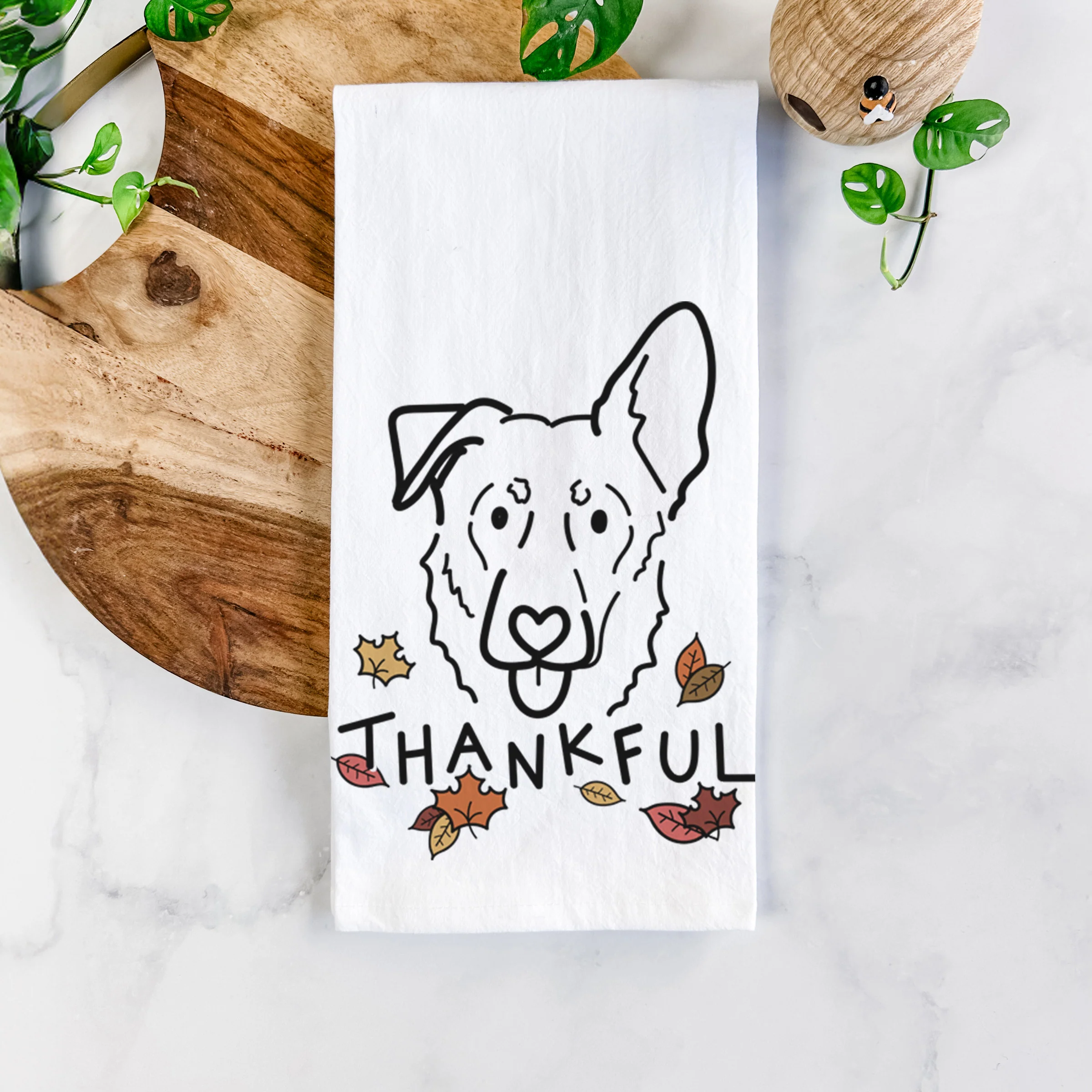 Thankful Shepherd Mix - Bodhi - Tea Towel - Image 5