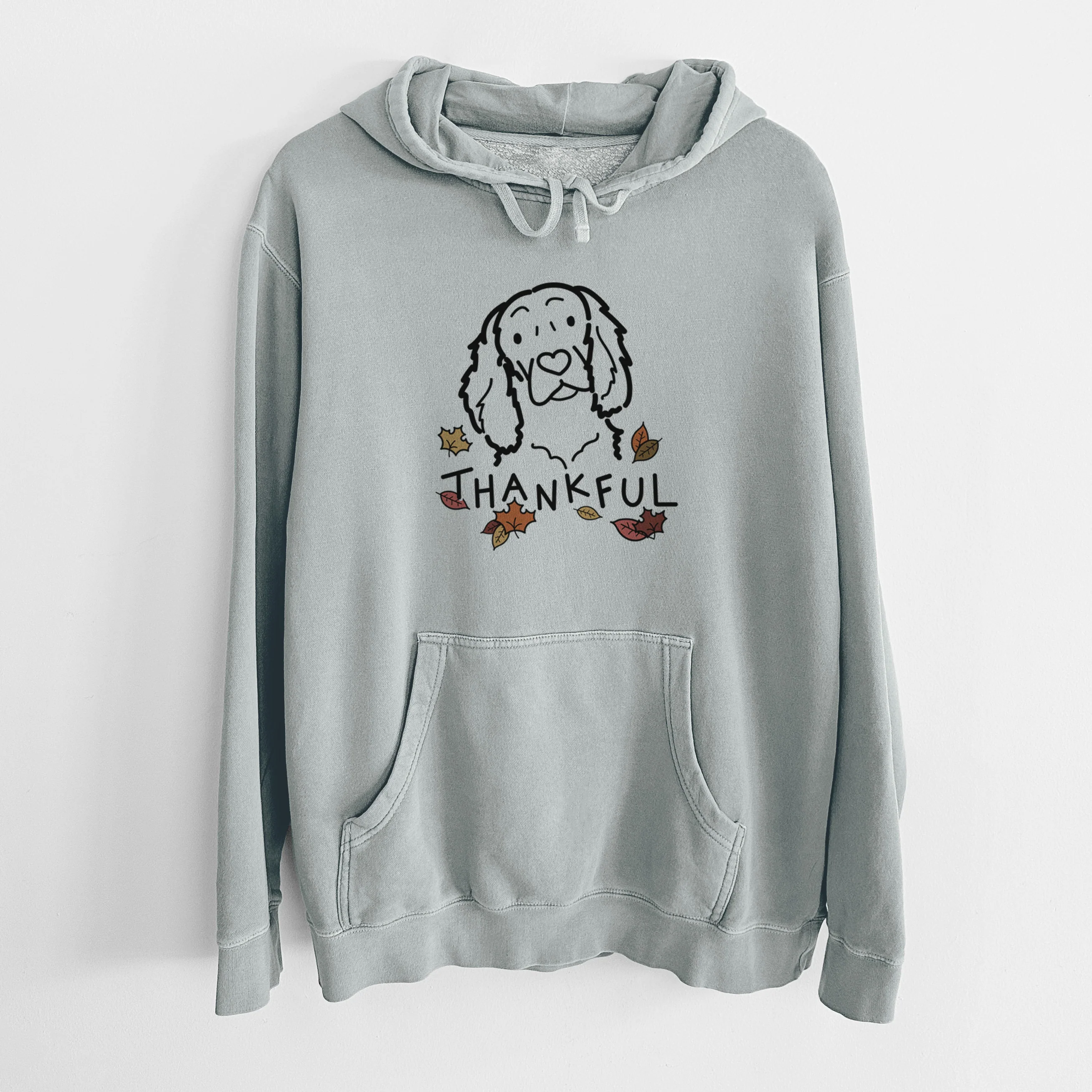 Thankful Boykin Spaniel - Unisex Pigment Dyed Hoodie - Image 8