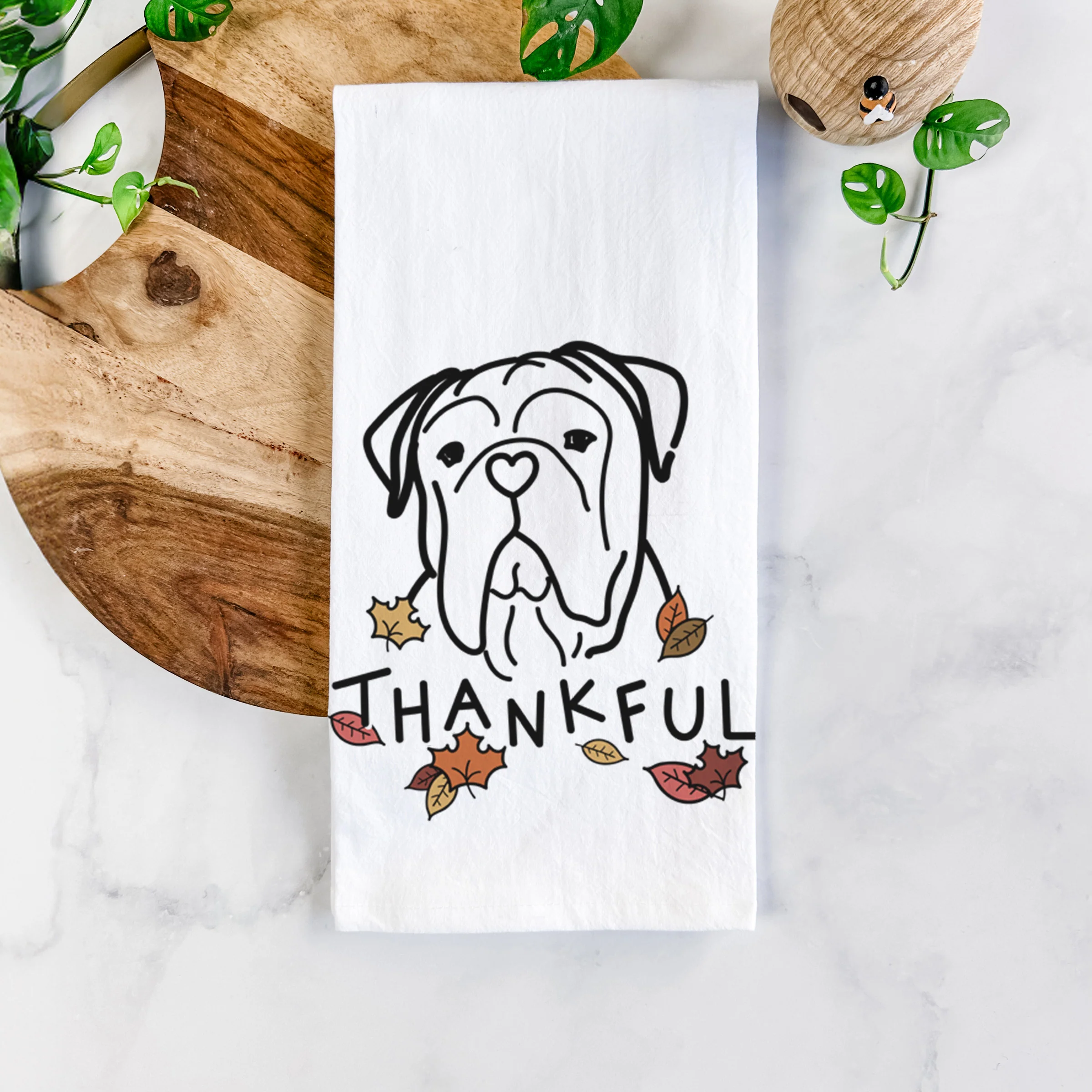 Thankful Bull Mastiff - Vivian - Tea Towel - Image 5