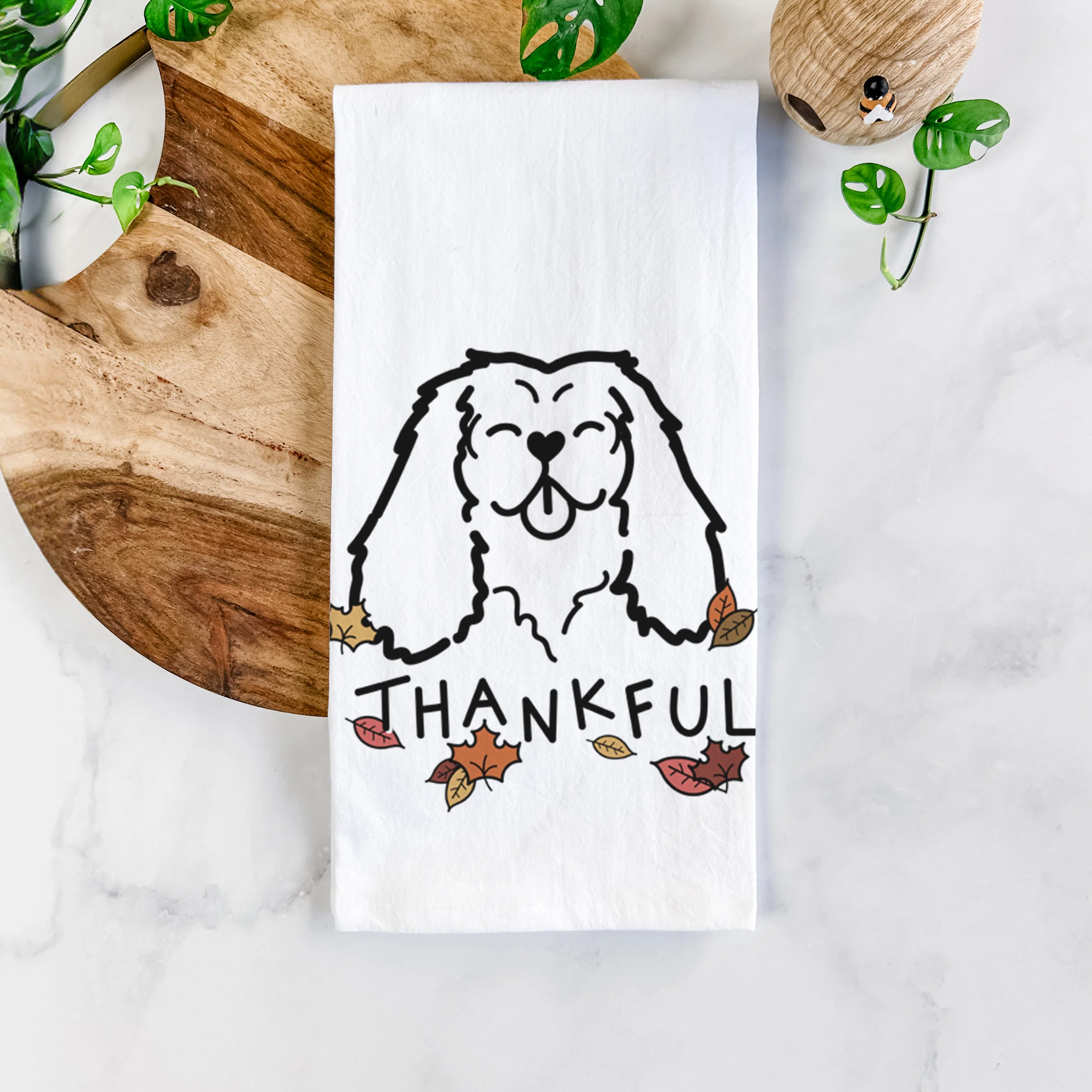 Thankful Cavalier King Charles Spaniel - Tea Towel - Image 5