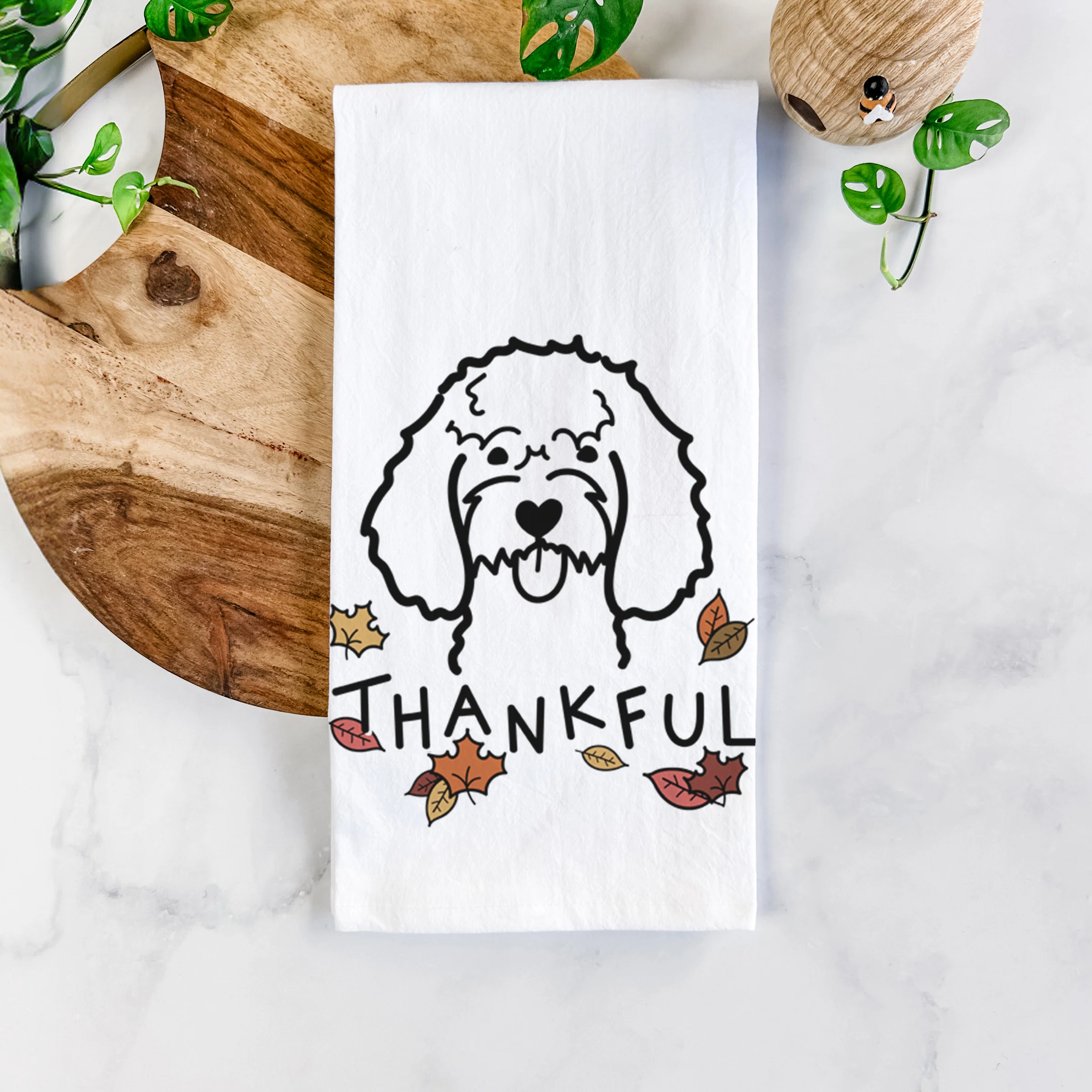 Thankful Cockapoo - Tea Towel - Image 5