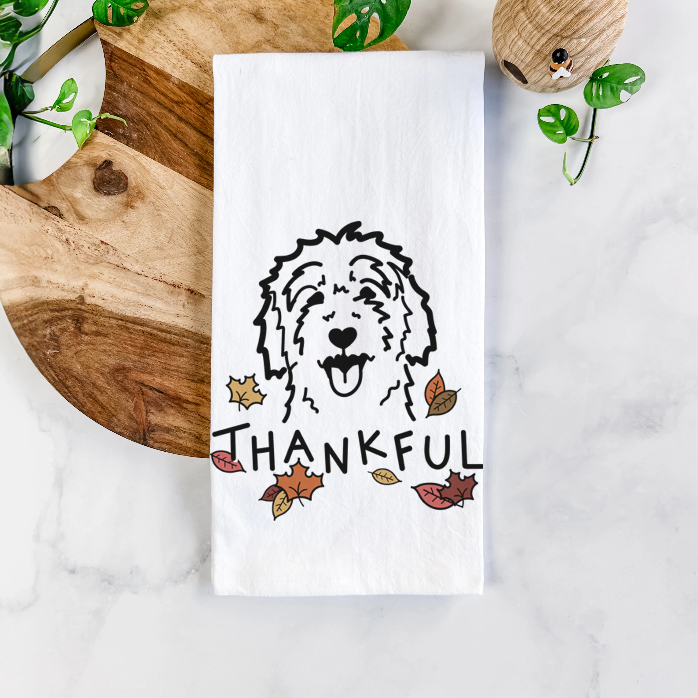 Thankful Goldendoodle - Tea Towel - Image 5