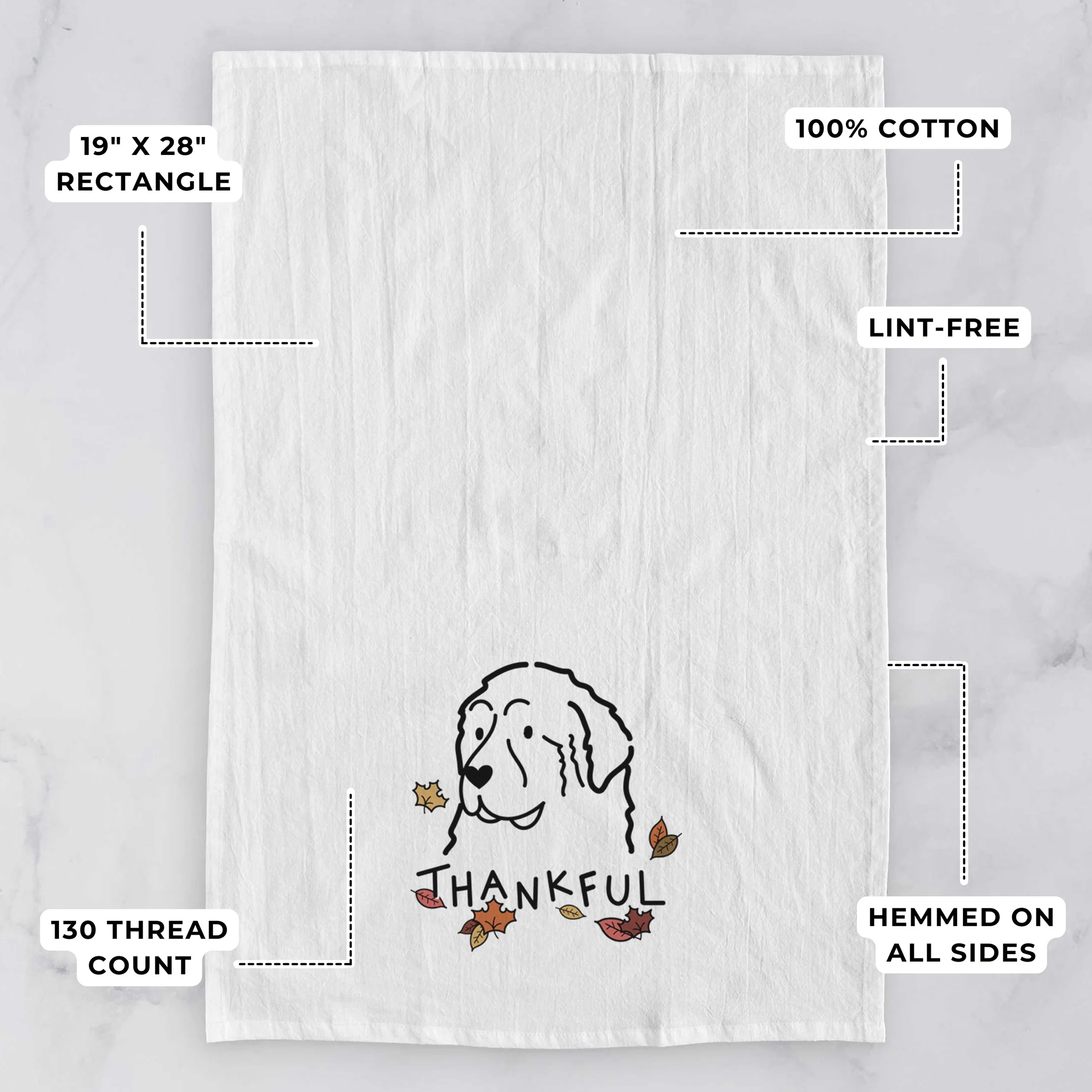 Thankful Great Pyrenees - Tea Towel - Image 3
