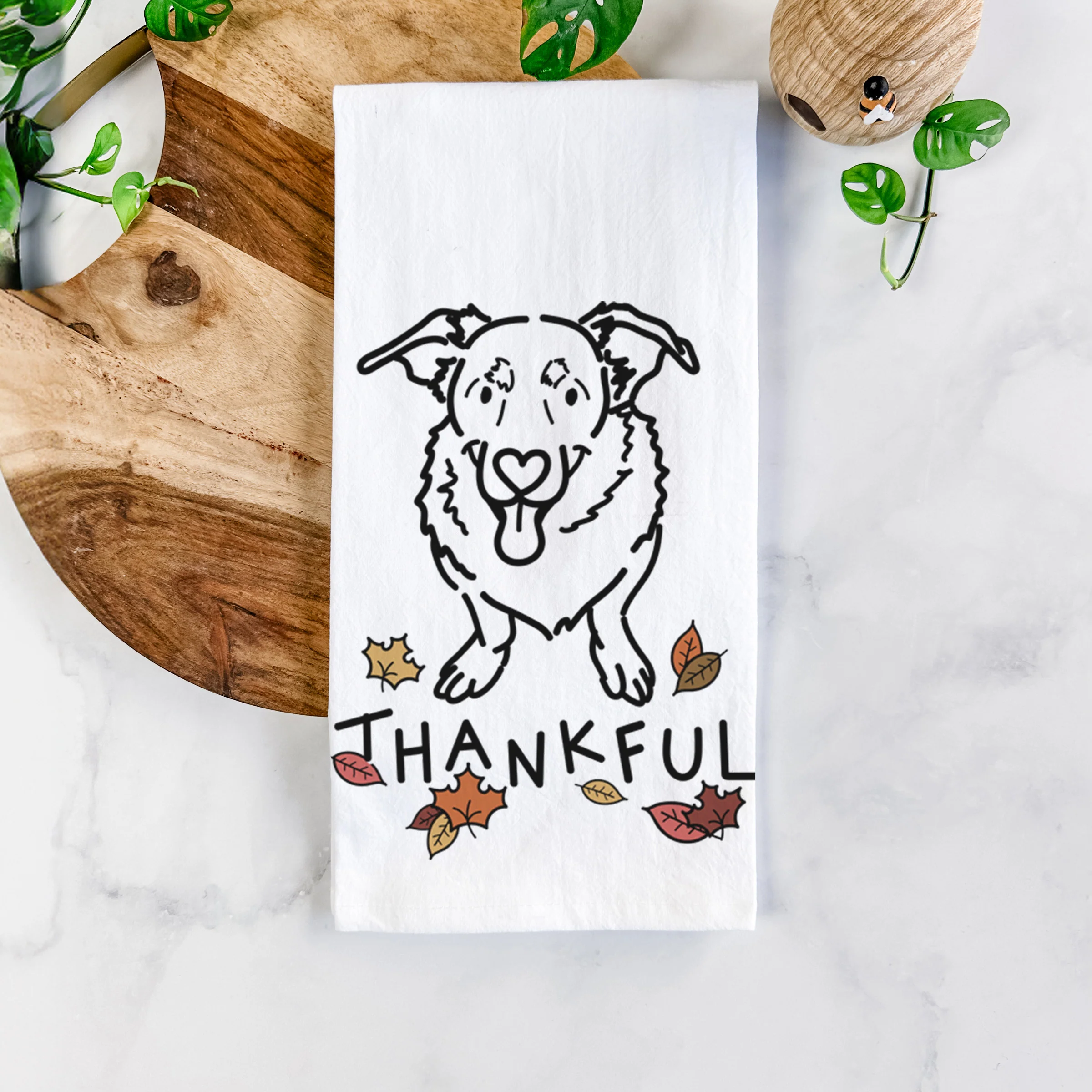 Thankful Basset Hound German Shepherd Mix - Gretchen - Tea Towel - Image 5