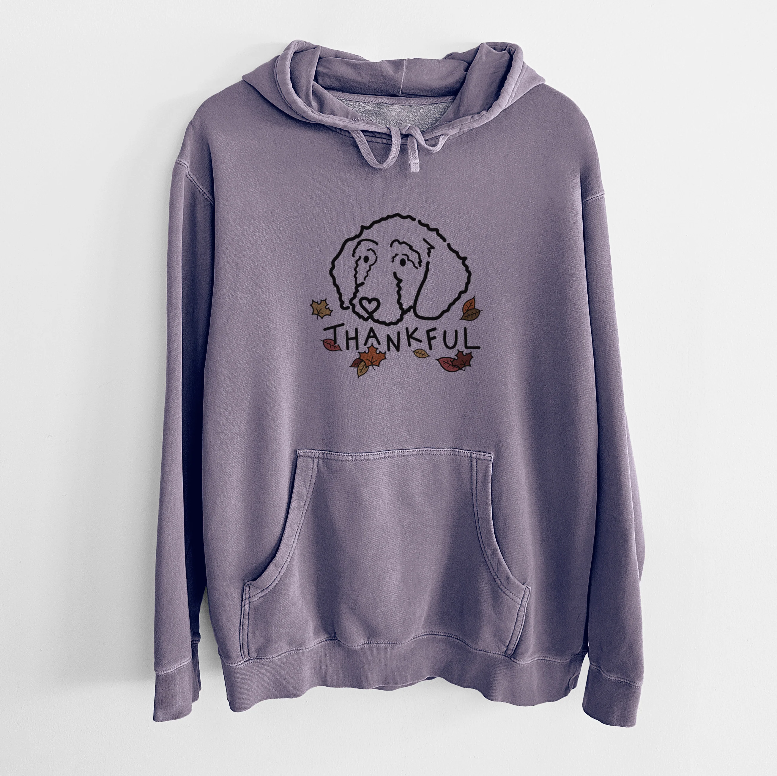 Thankful Goldendoodle - Hanna - Unisex Pigment Dyed Hoodie - Image 9