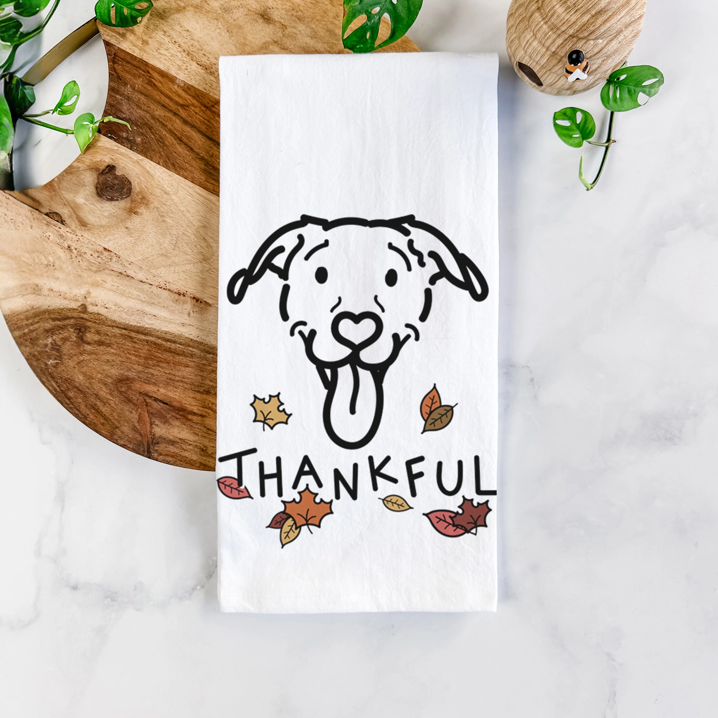 Thankful Pitbull Mix - Hemi - Tea Towel - Image 5