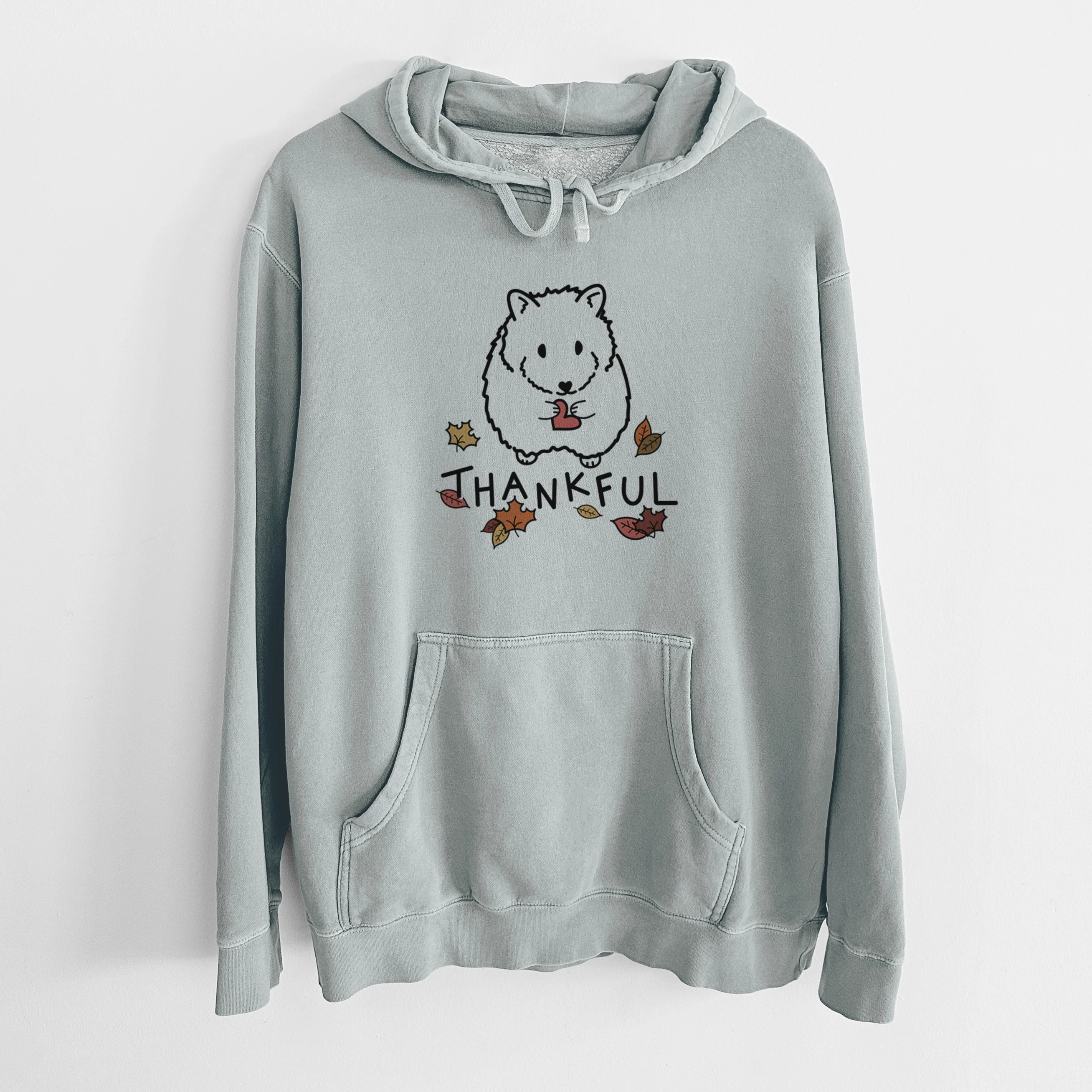 Thankful Hamster - Hilga - Unisex Pigment Dyed Hoodie - Image 8