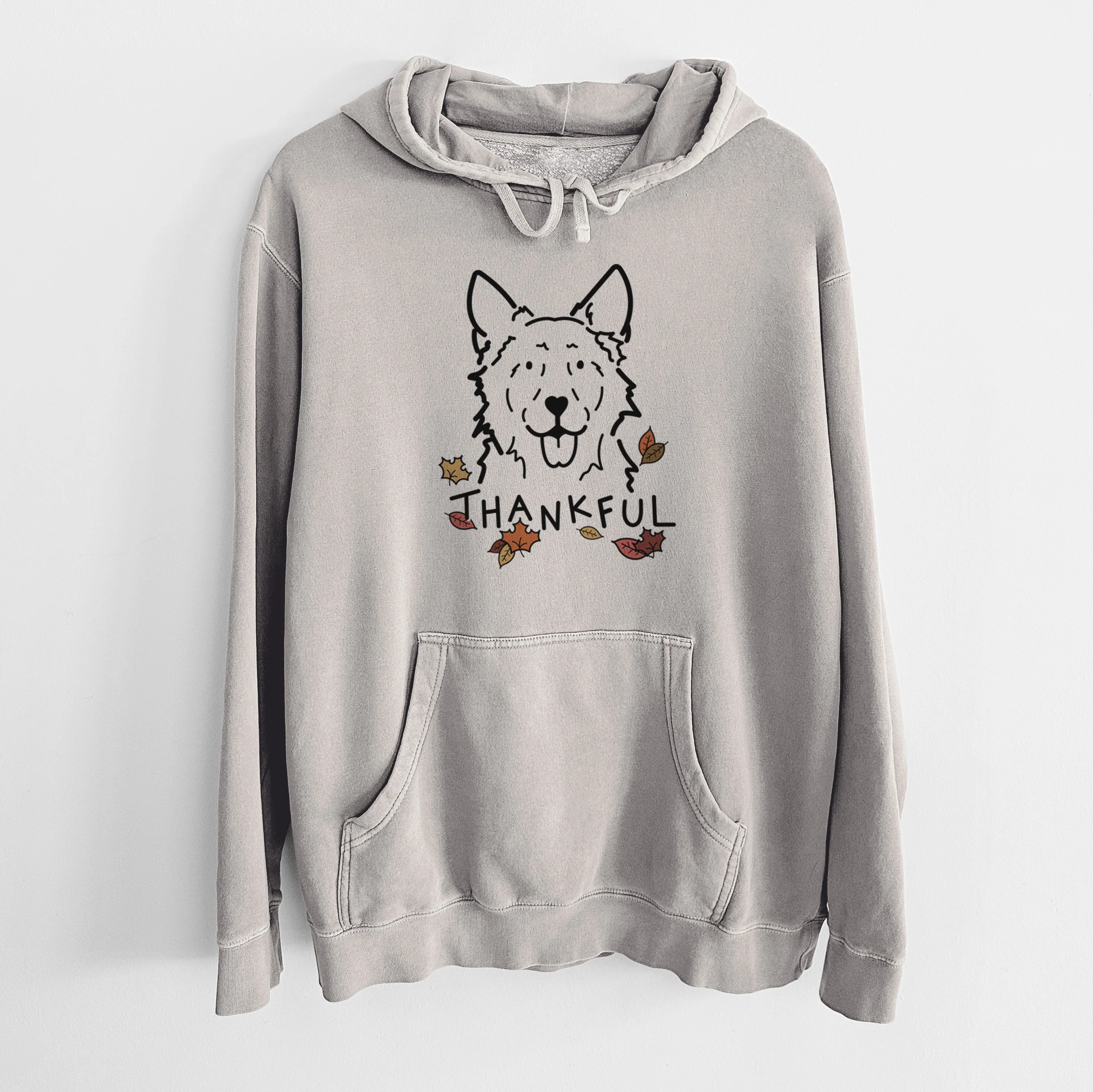 Thankful Mudi - Jack - Unisex Pigment Dyed Hoodie - Image 5