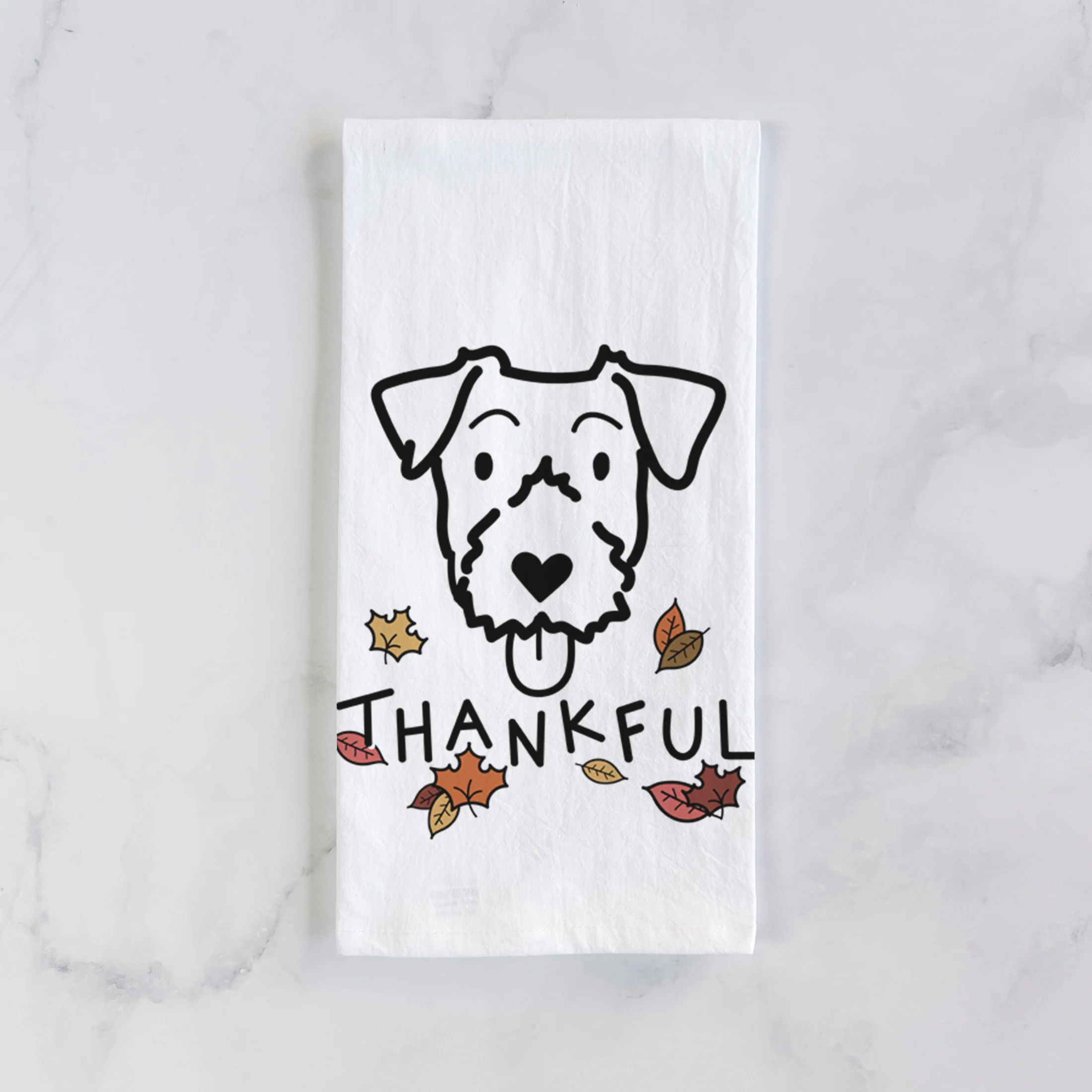 Thankful Jack Russell Terrier - Tea Towel - Image 2