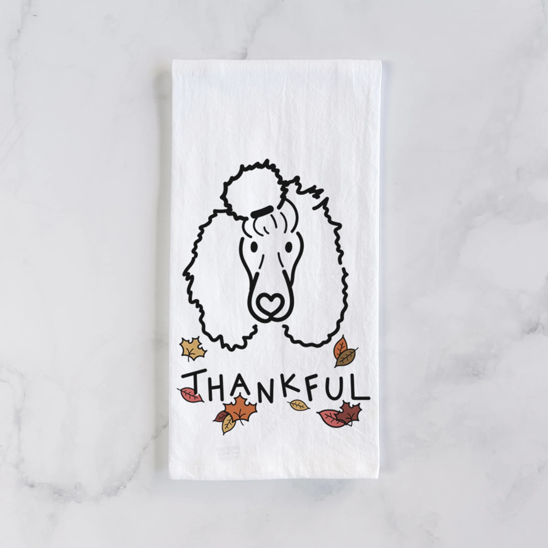 Thankful Standard Poodle - Jemma - Tea Towel - Image 2