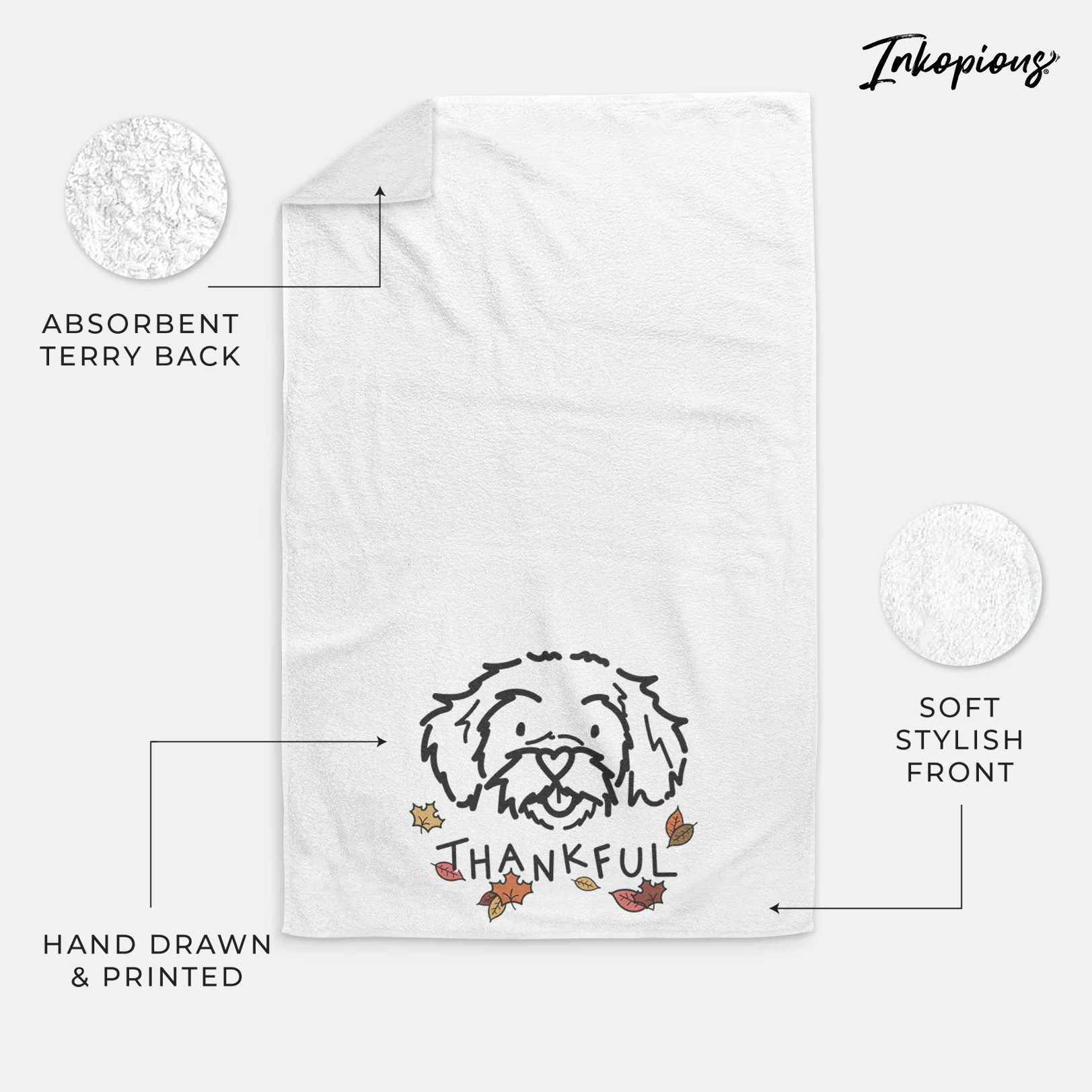Thankful Peekapoo - Jo Jo - Hand Towel - Image 4