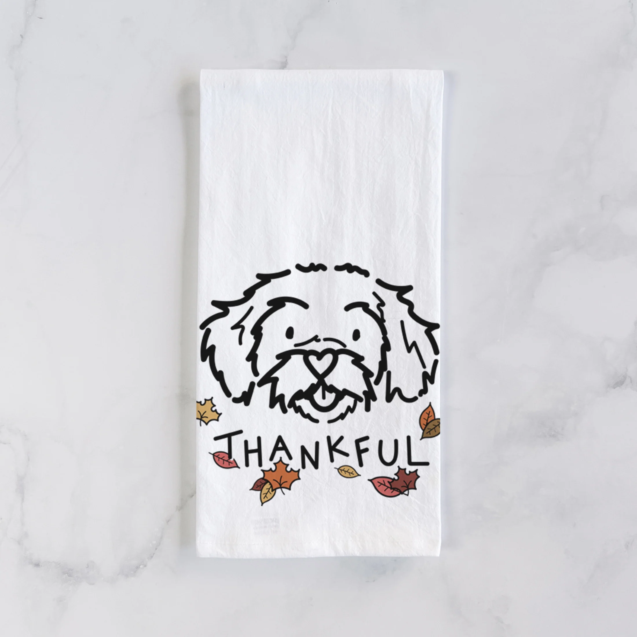 Thankful Peekapoo - Jo Jo - Tea Towel - Image 2