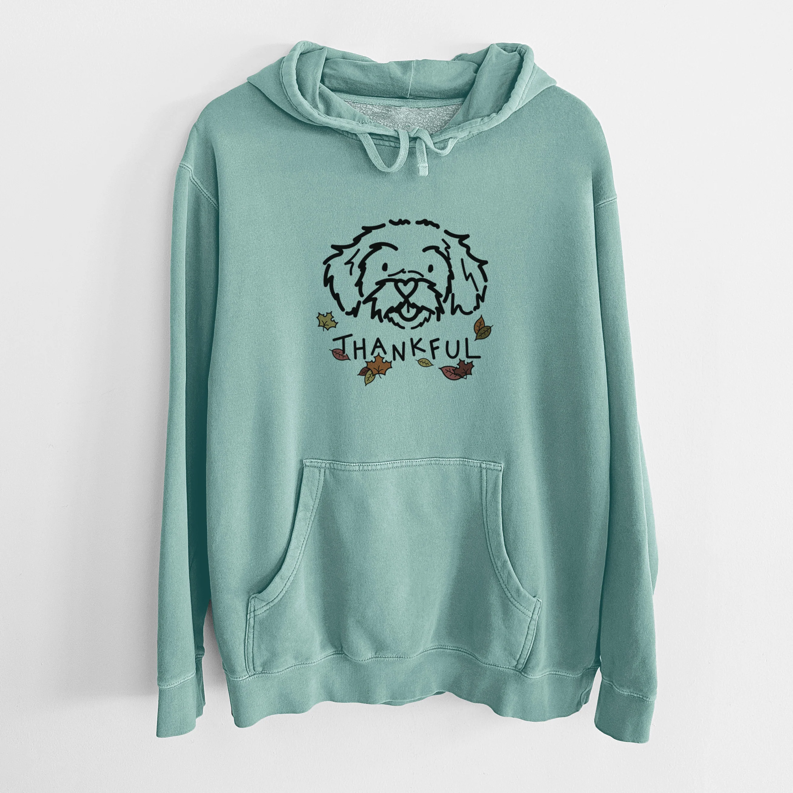 Thankful Peekapoo - Jo Jo - Unisex Pigment Dyed Hoodie - Image 10