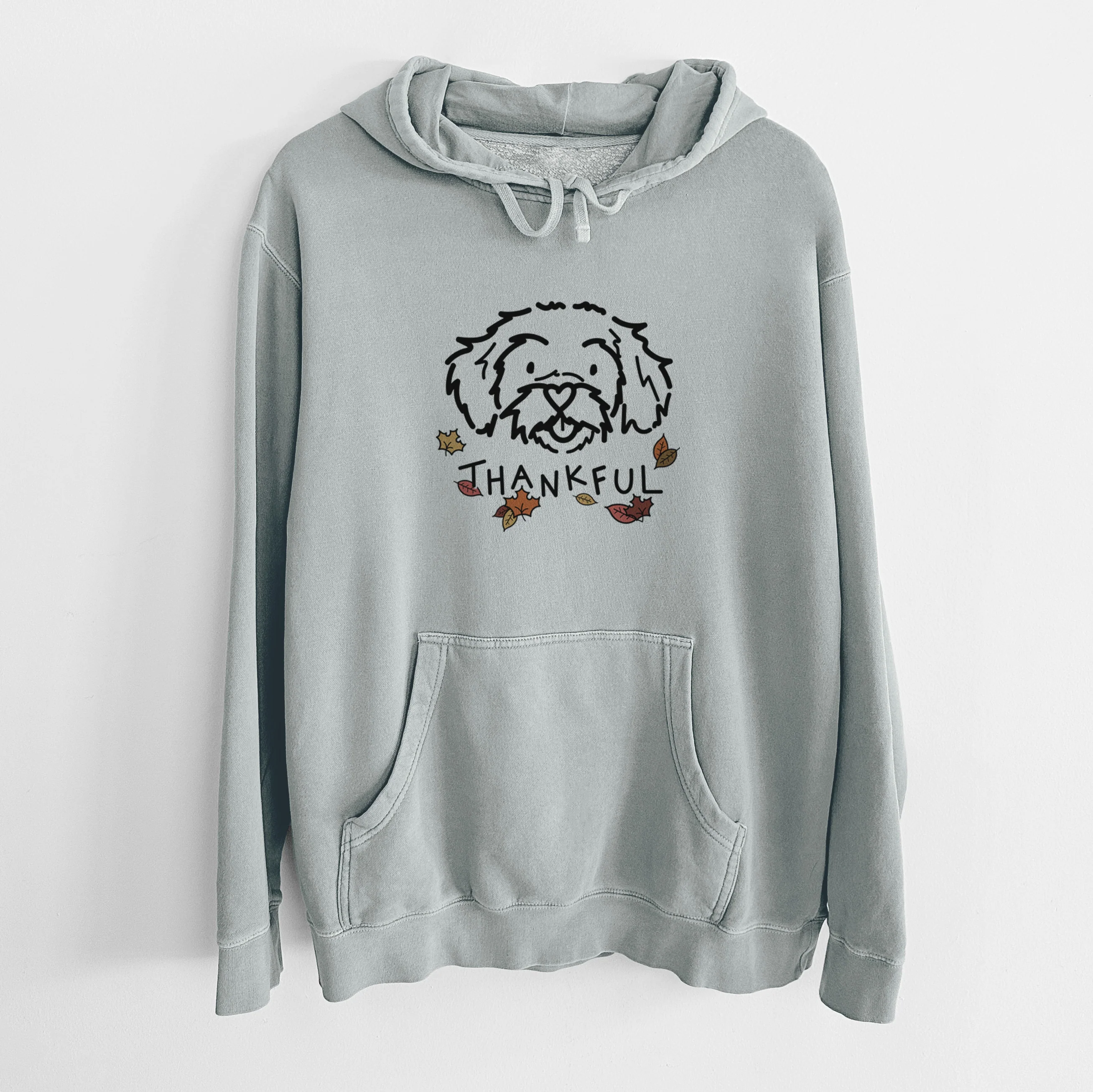 Thankful Peekapoo - Jo Jo - Unisex Pigment Dyed Hoodie - Image 8