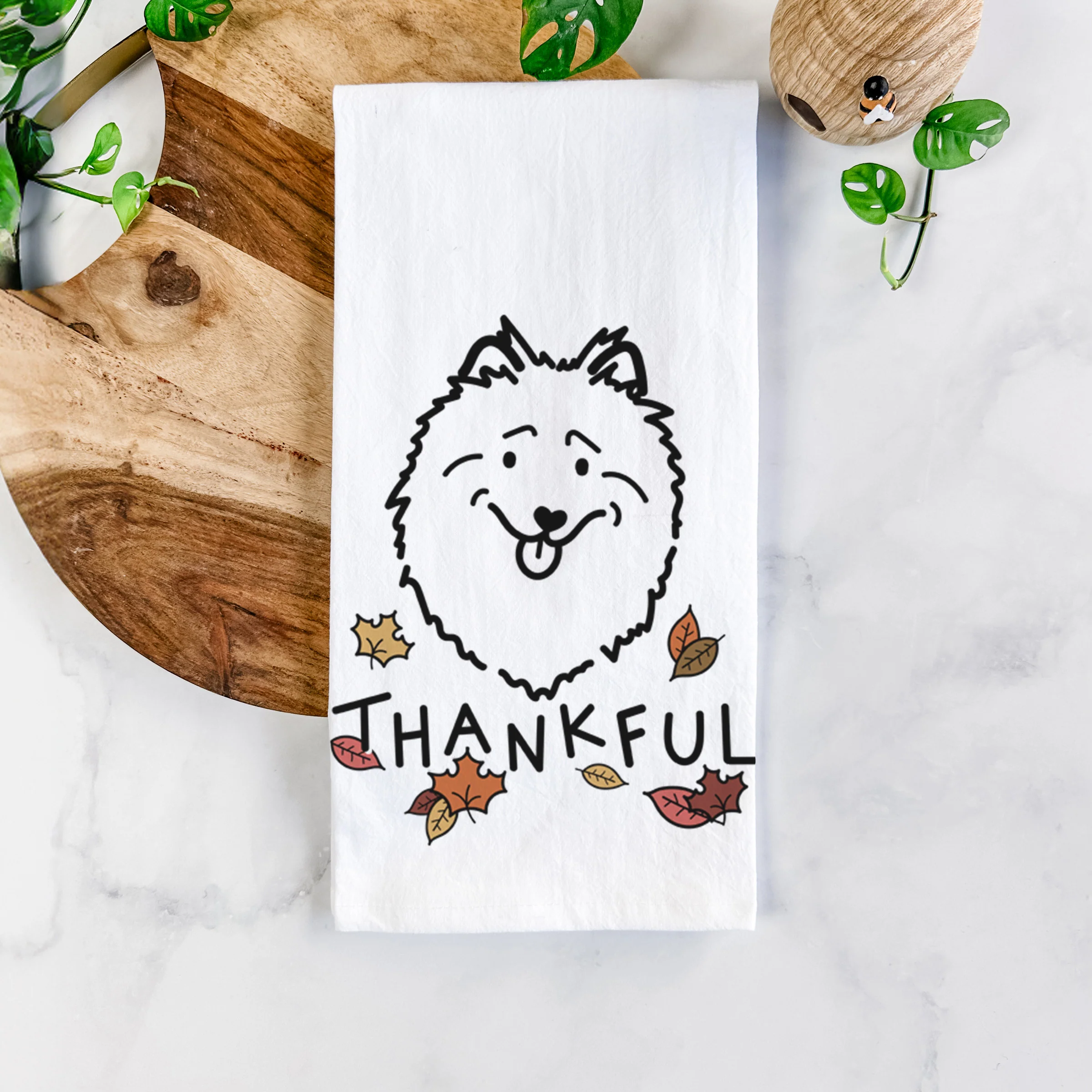 Thankful Keeshond - Tea Towel - Image 5