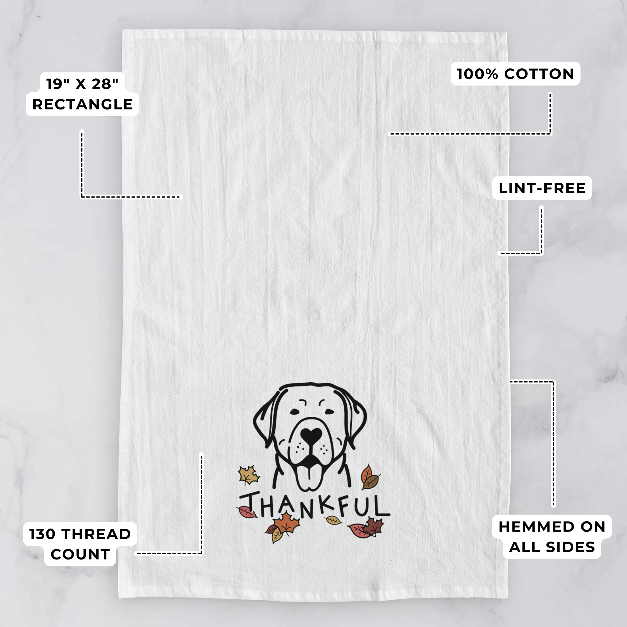 Thankful Labrador Retriever - Tea Towel - Image 3