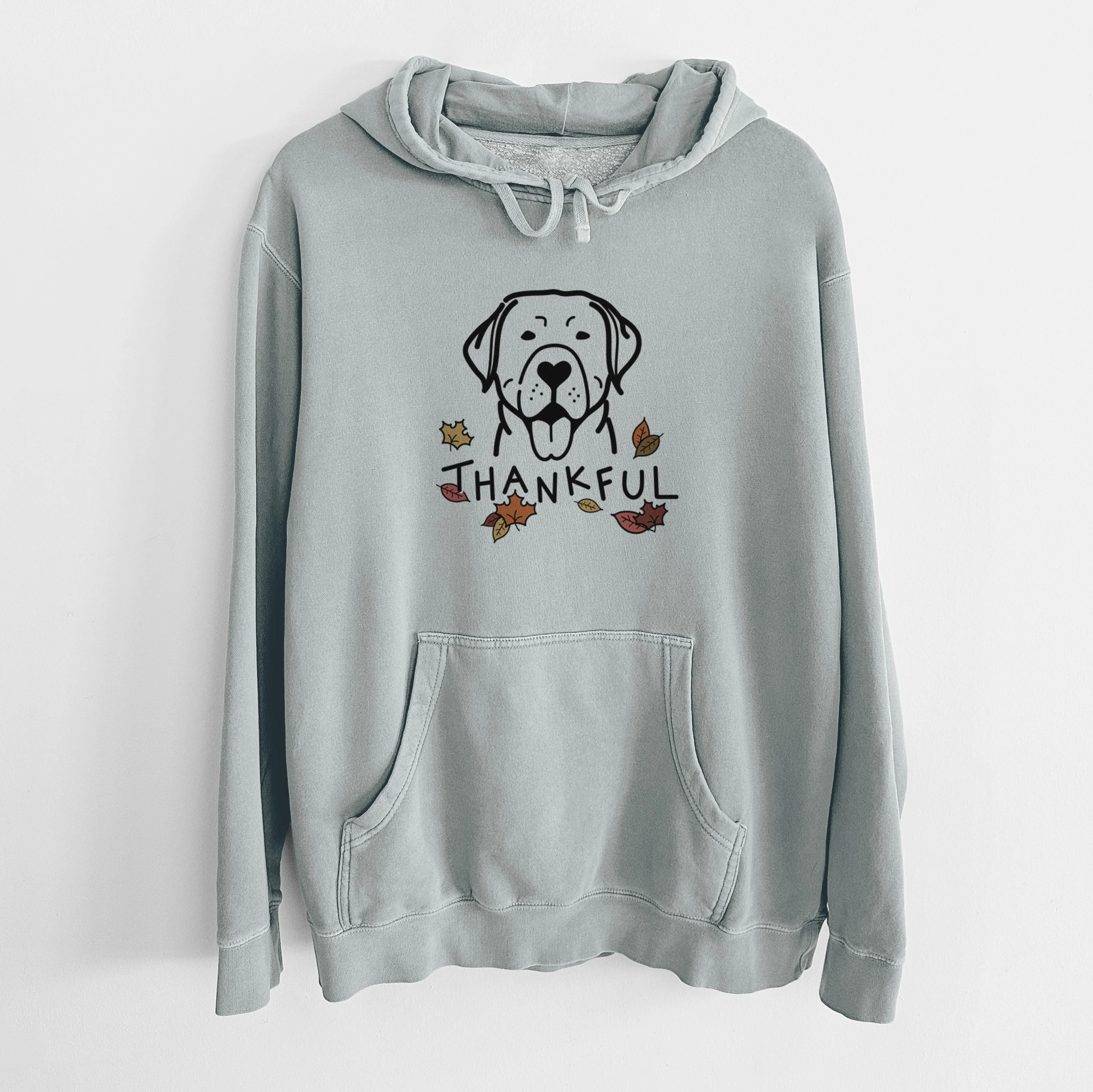 Thankful Labrador Retriever - Unisex Pigment Dyed Hoodie - Image 8