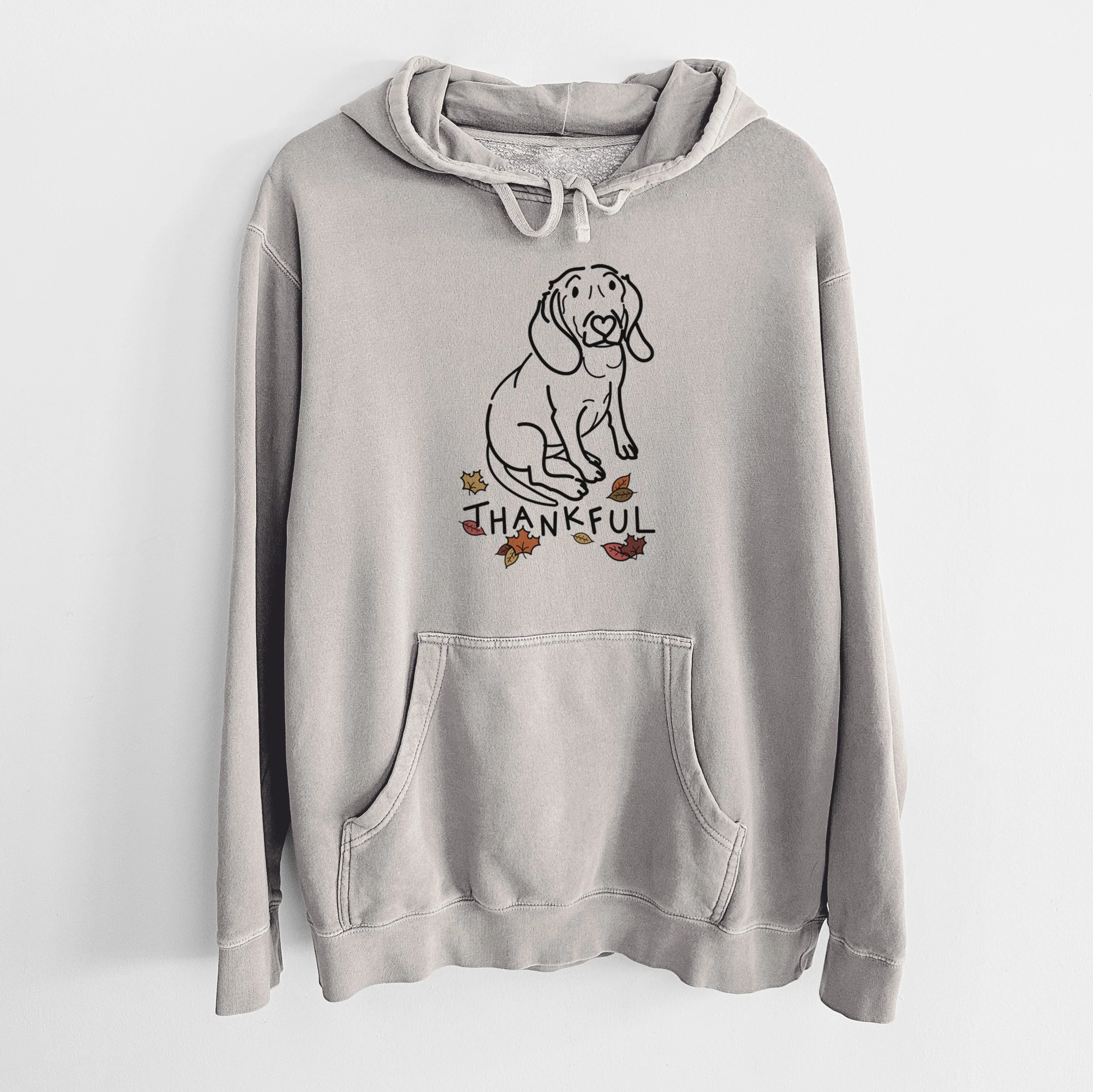 Thankful Beagle - Lilly - Unisex Pigment Dyed Hoodie - Image 5