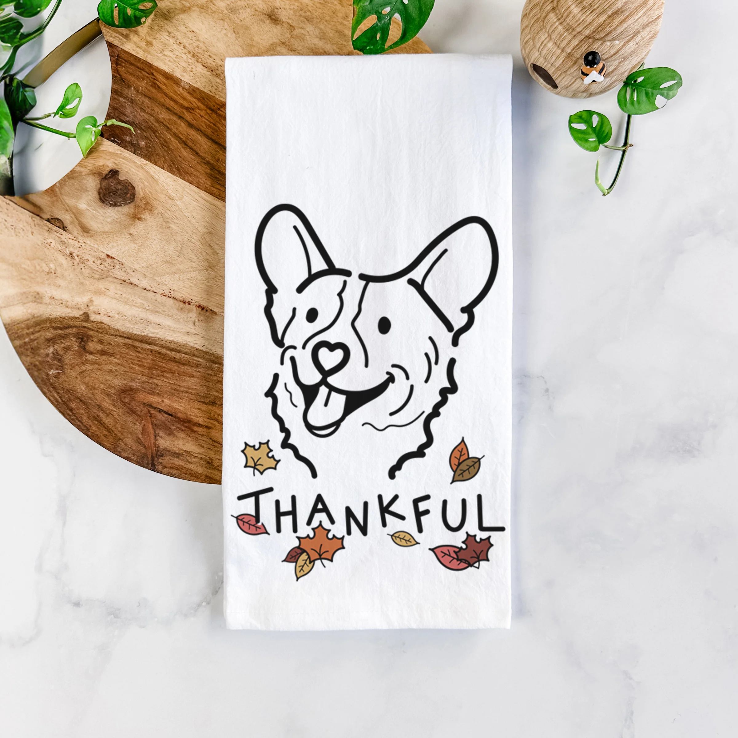 Thankful Corgi - Lily - Tea Towel - Image 5