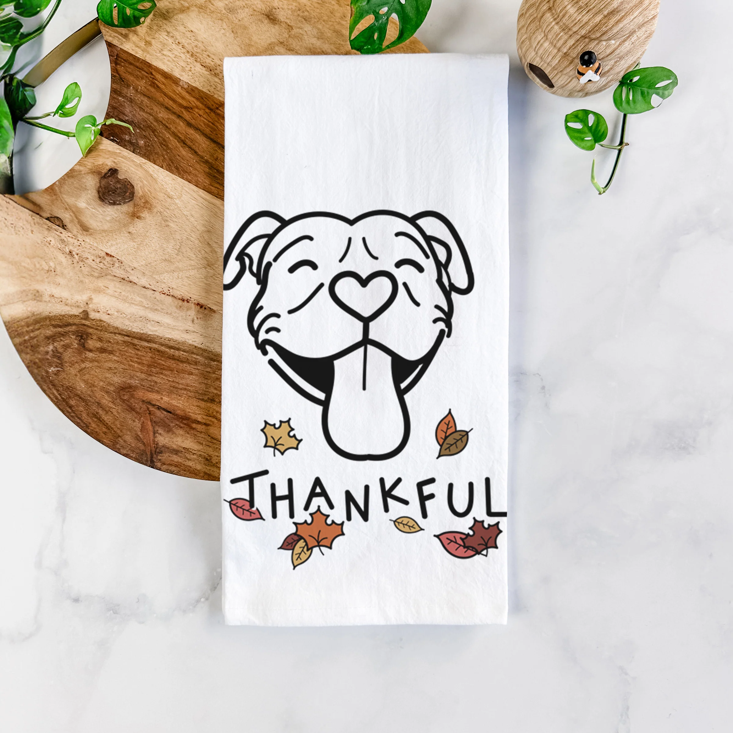 Thankful Pitbull - Louie - Tea Towel - Image 5