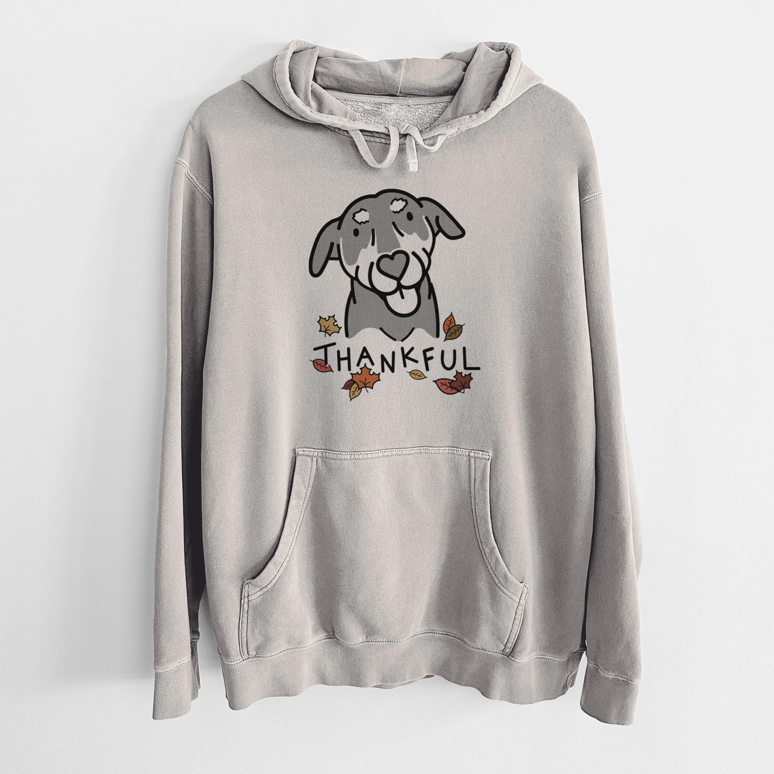 Thankful Mixed Breed - Lousia - Unisex Pigment Dyed Hoodie - Image 5