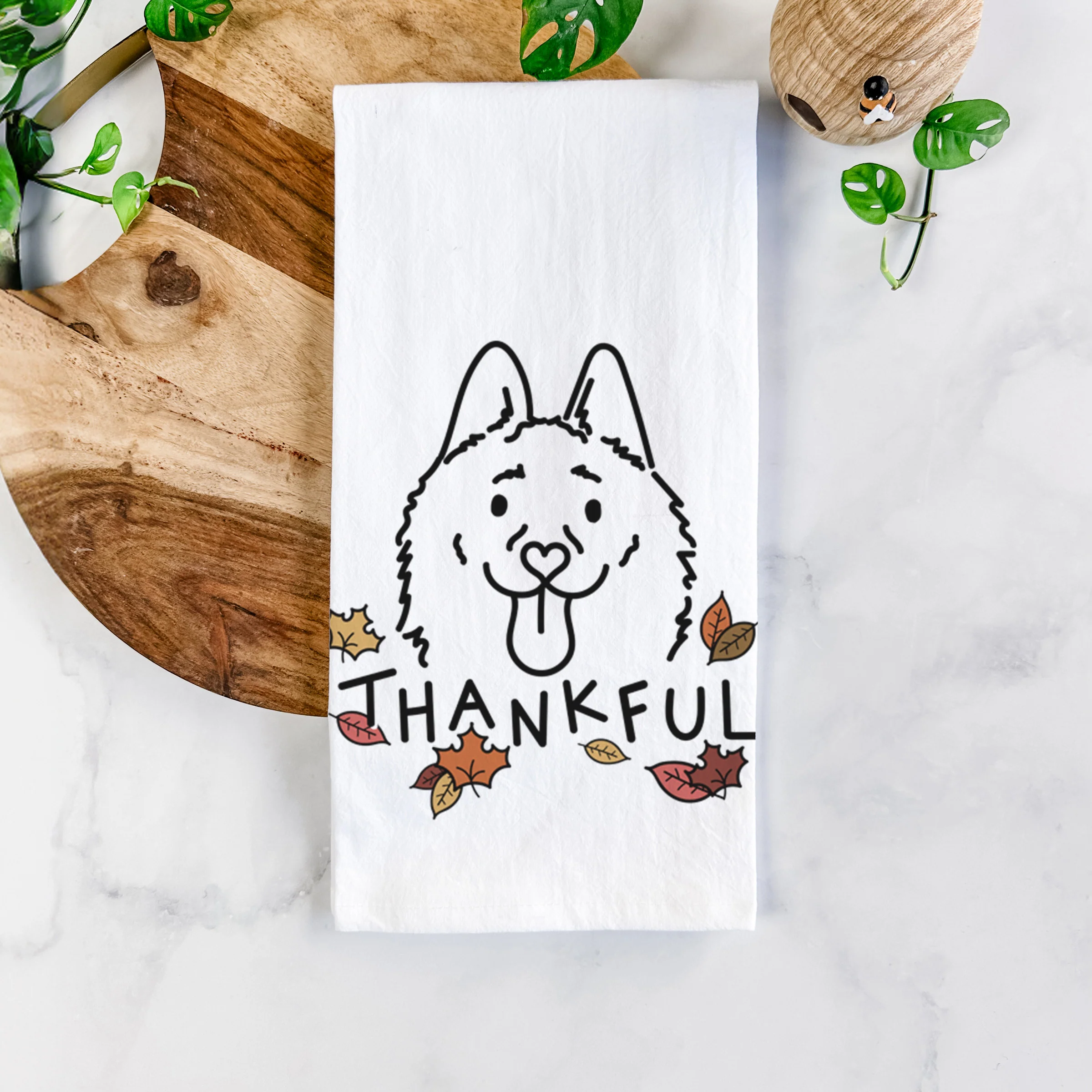 Thankful Schipperke - Meeko - Tea Towel - Image 5