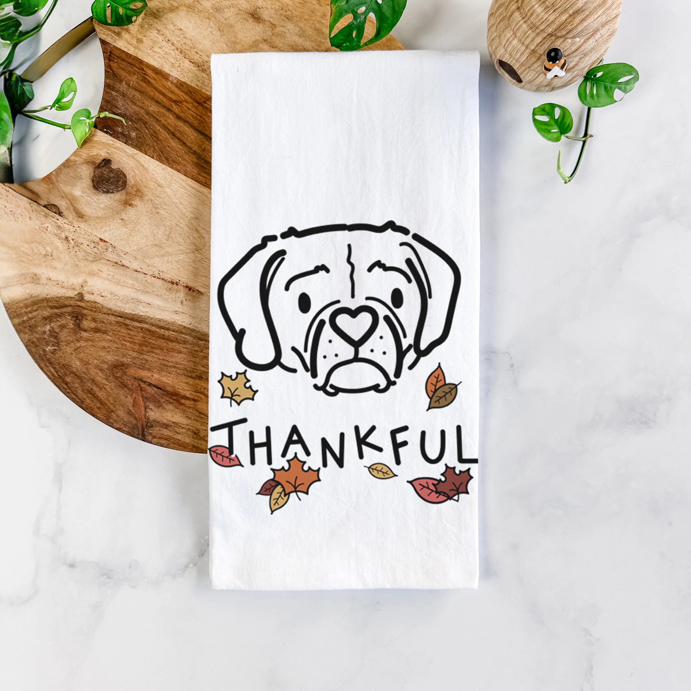 Thankful Puggle - Mitzi - Tea Towel - Image 5