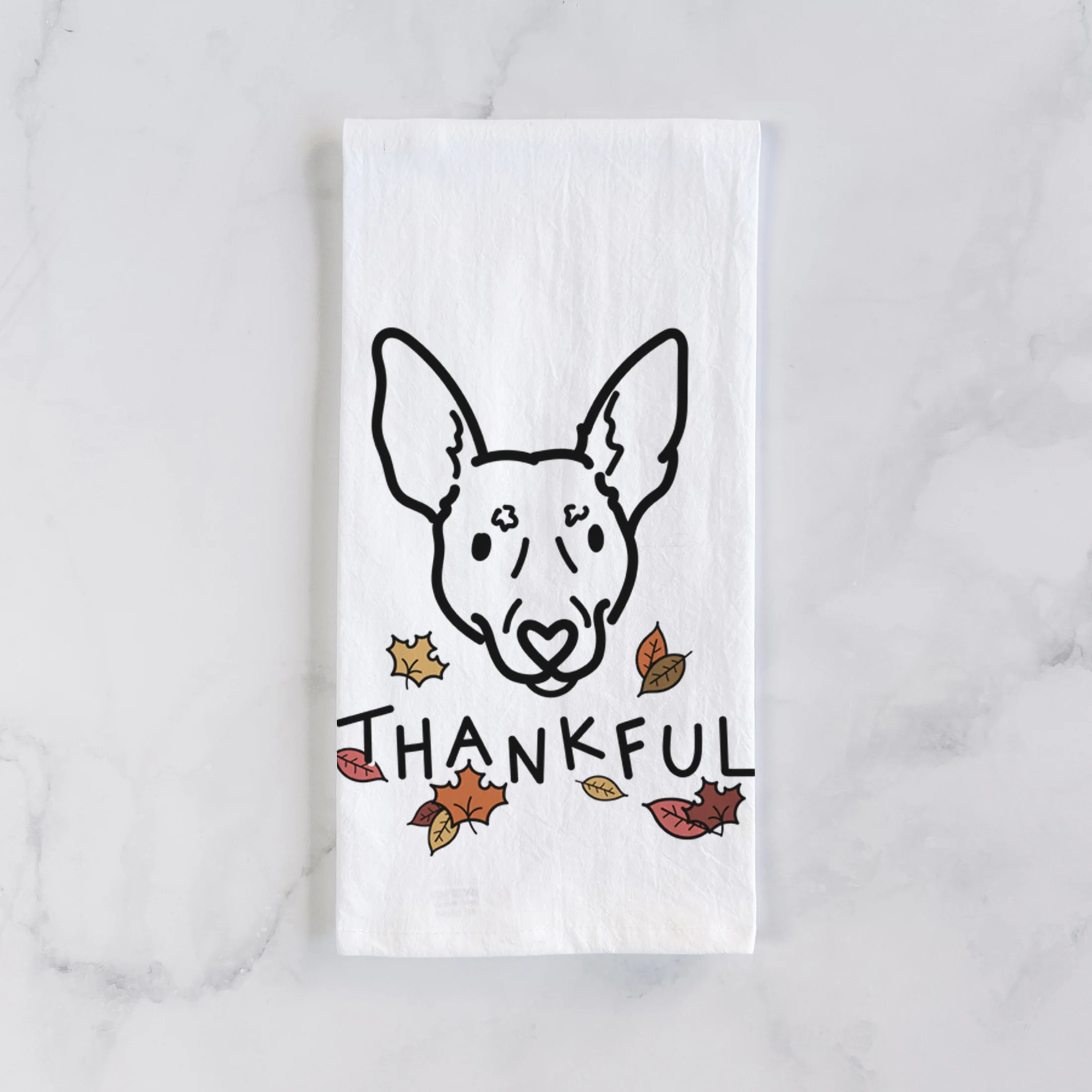 Thankful Rat Terrier - Penny - Tea Towel - Image 2