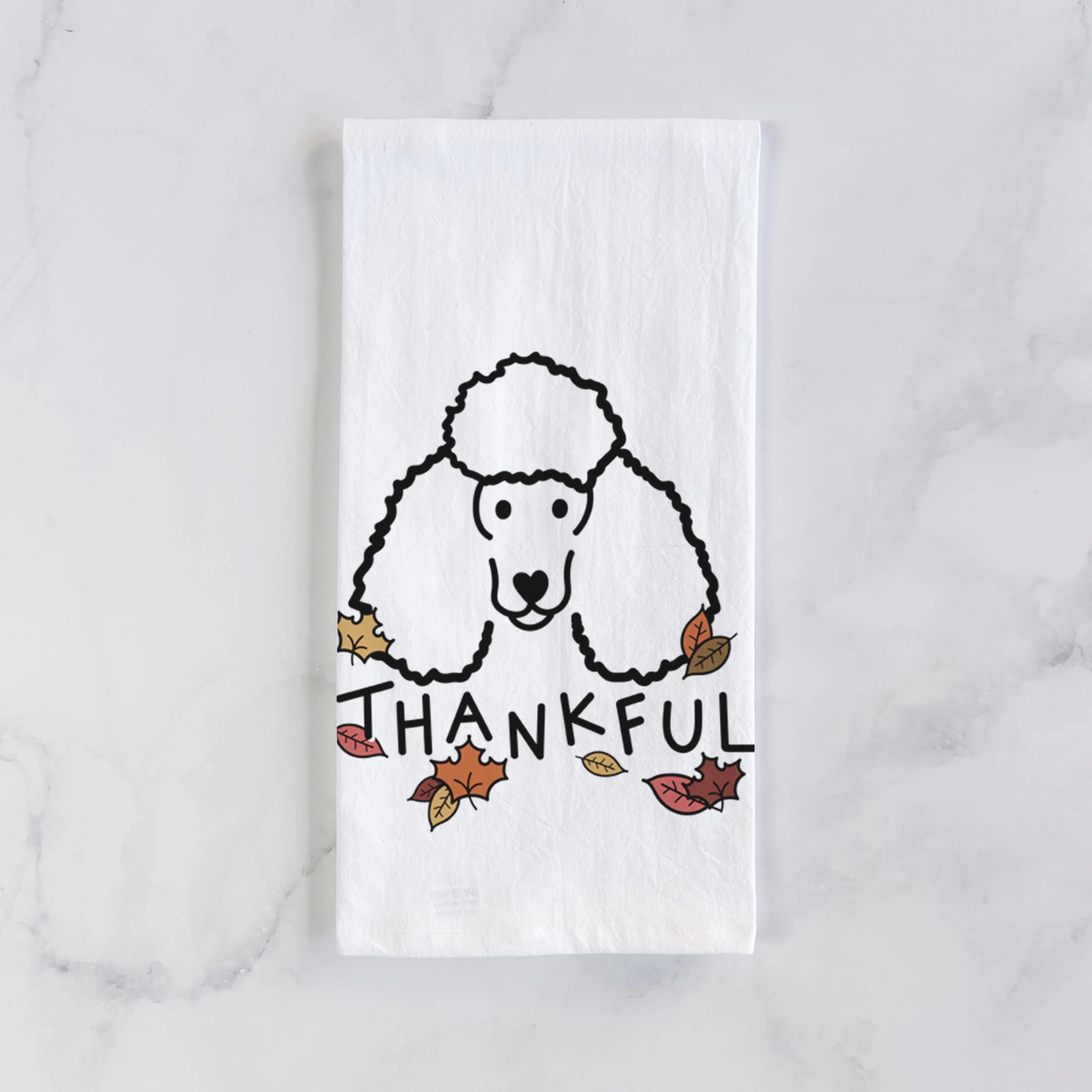 Thankful Poodle - Tea Towel - Image 2