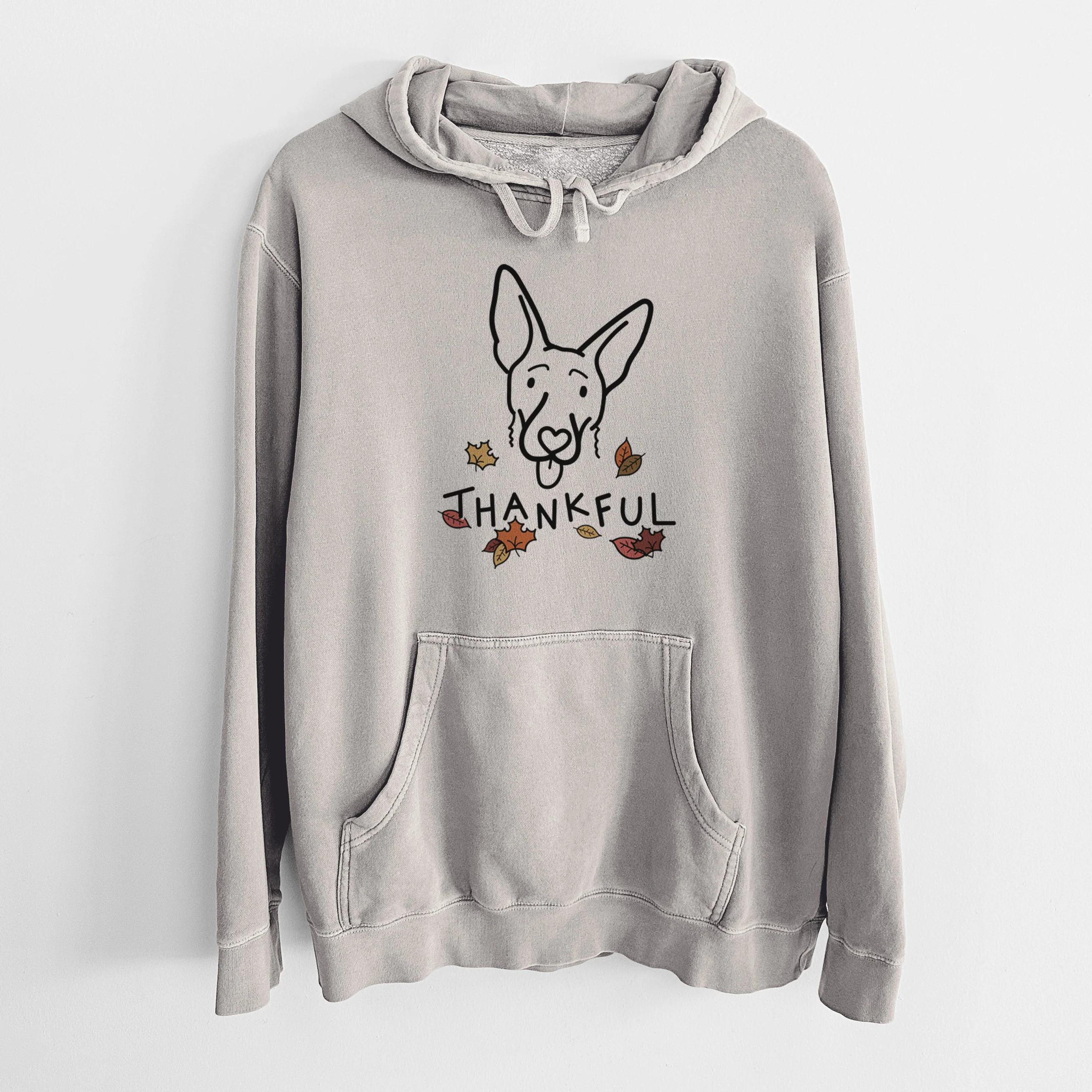 Thankful Shepherd Mix - Rosie - Unisex Pigment Dyed Hoodie - Image 5