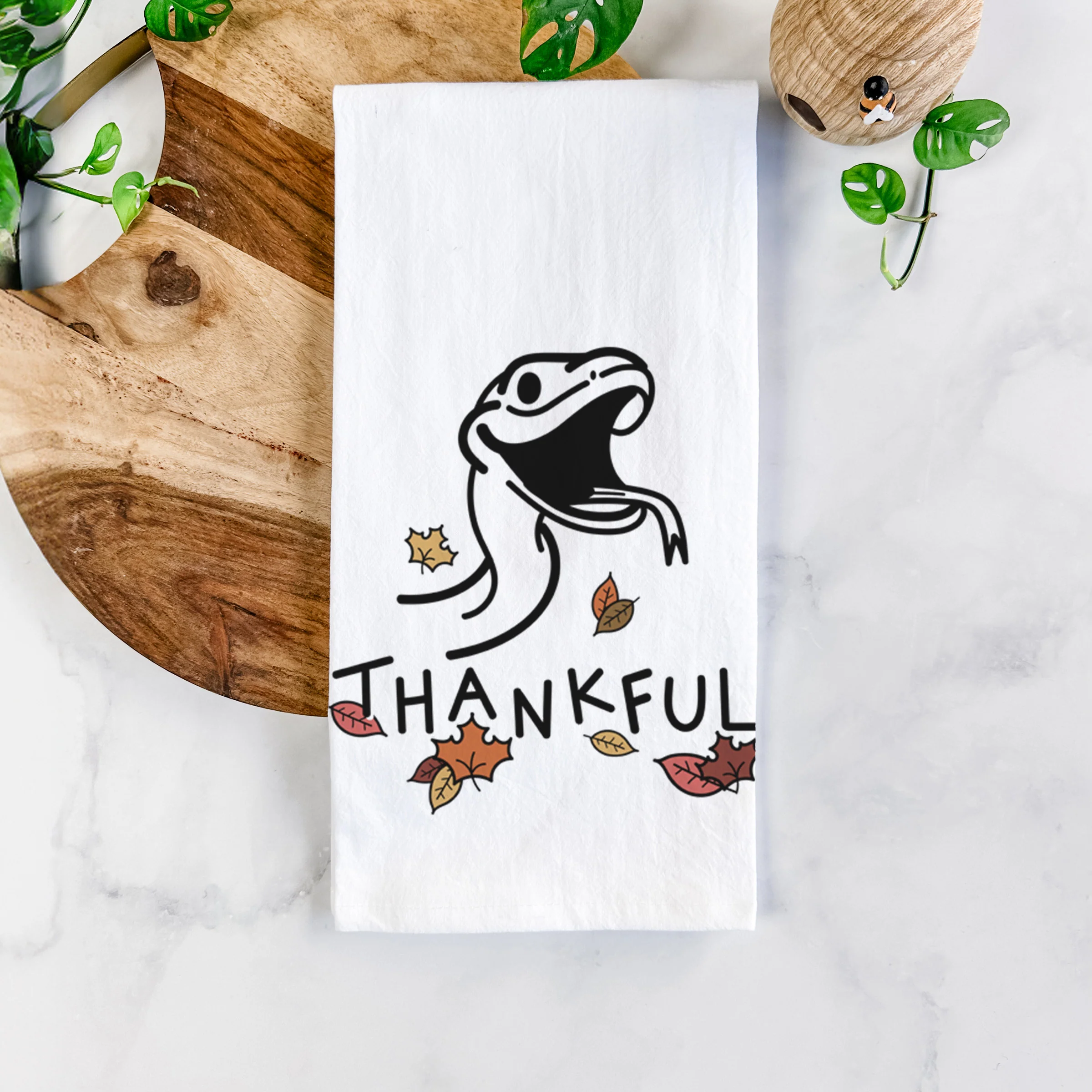 Thankful Snake - Spike - Tea Towel - Image 5