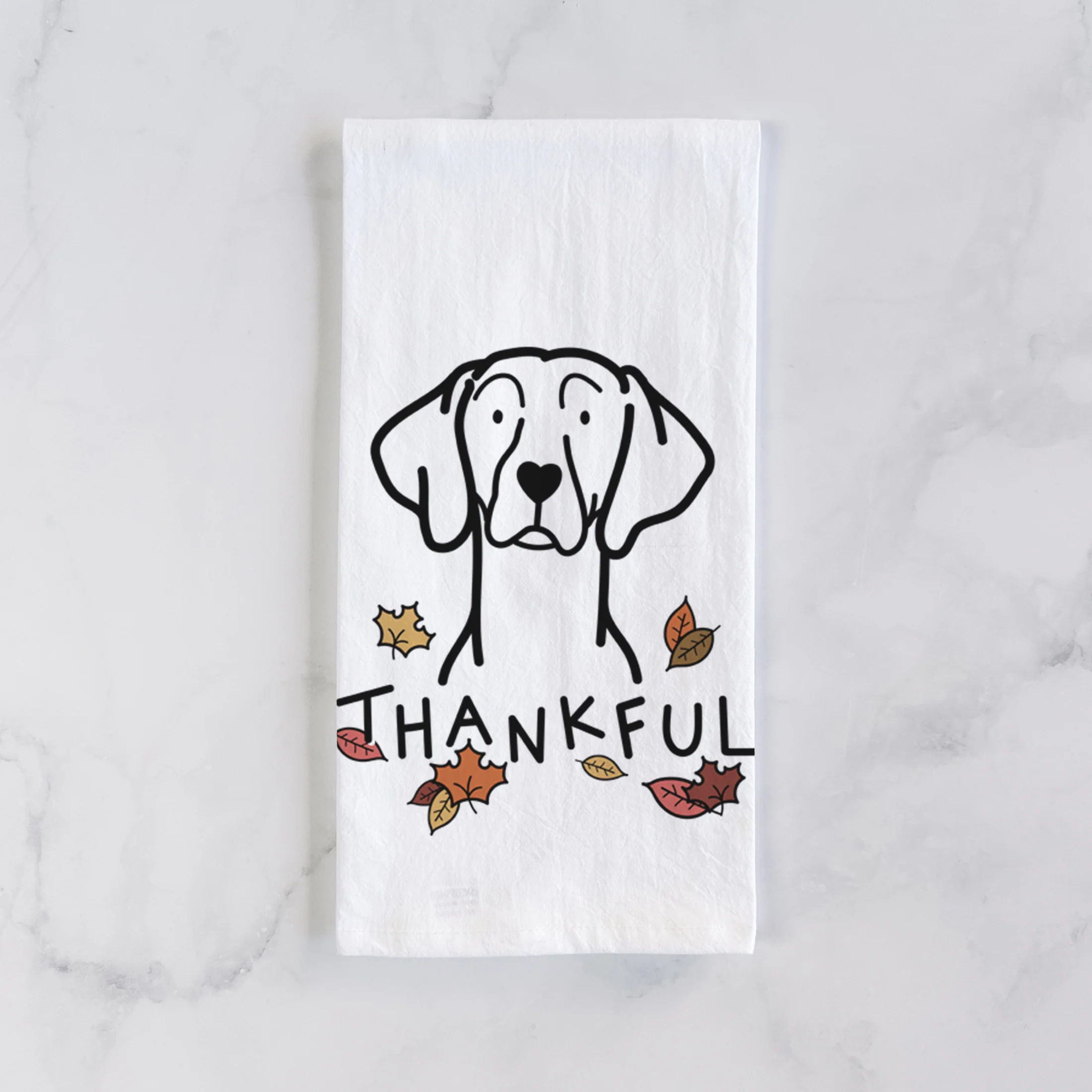 Thankful Weimaraner - Tea Towel - Image 2