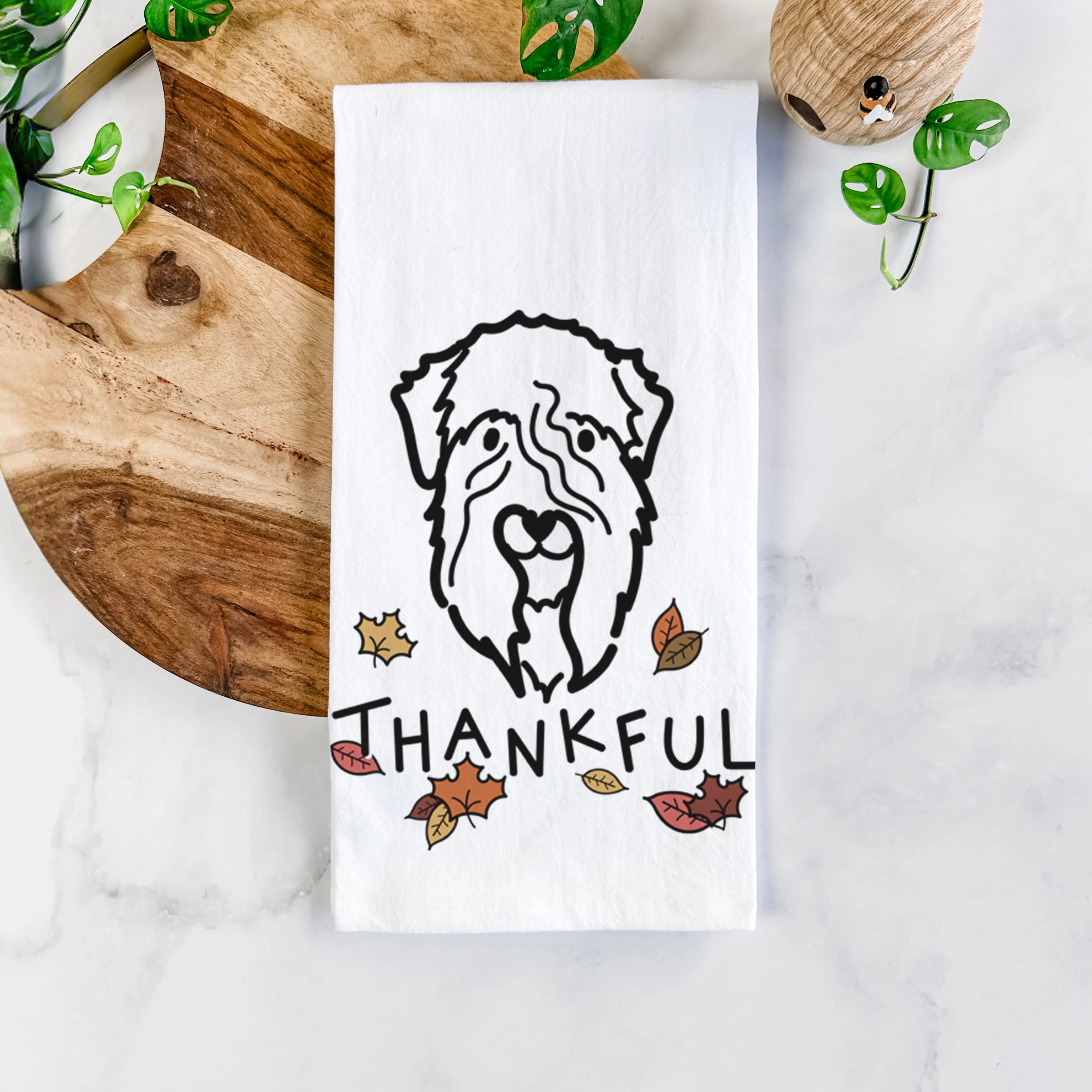 Thankful Soft Coated Wheaten Terrier - Tea Towel - Image 5