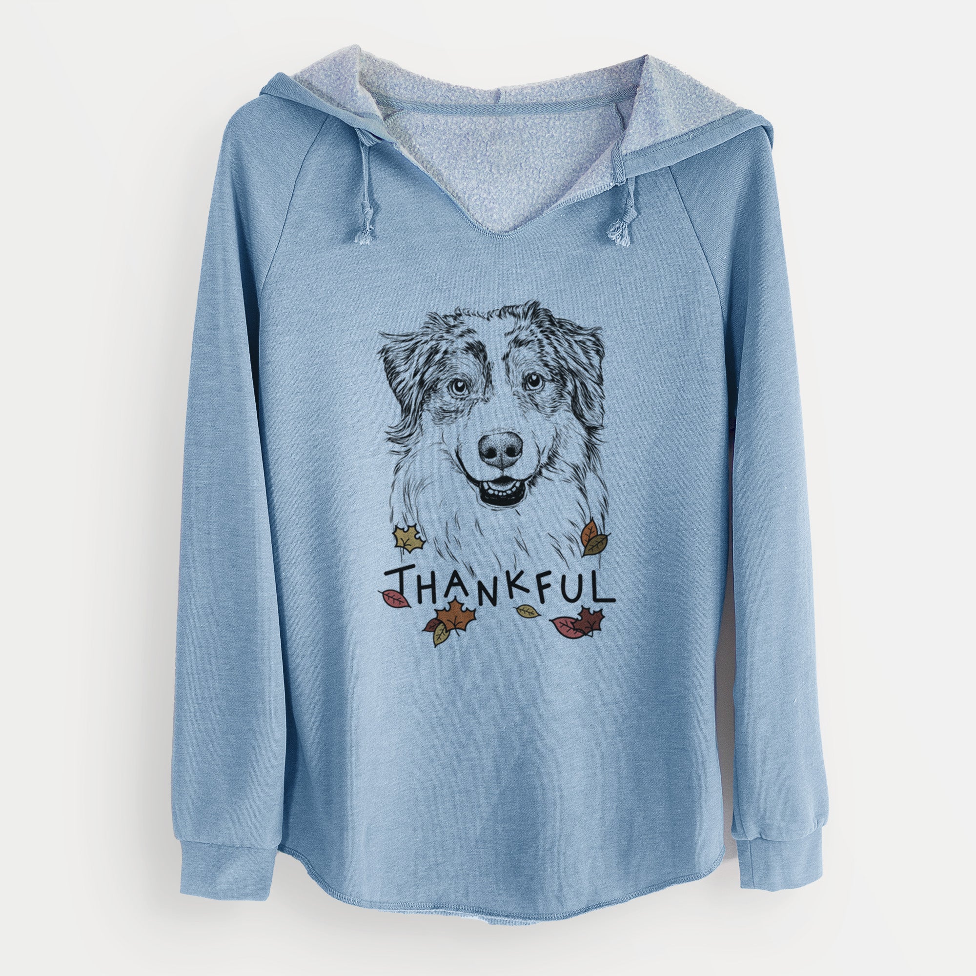 Thankful Aonghus the Australian Shepherd - Cali Wave Hooded Sweatshirt - Image 9