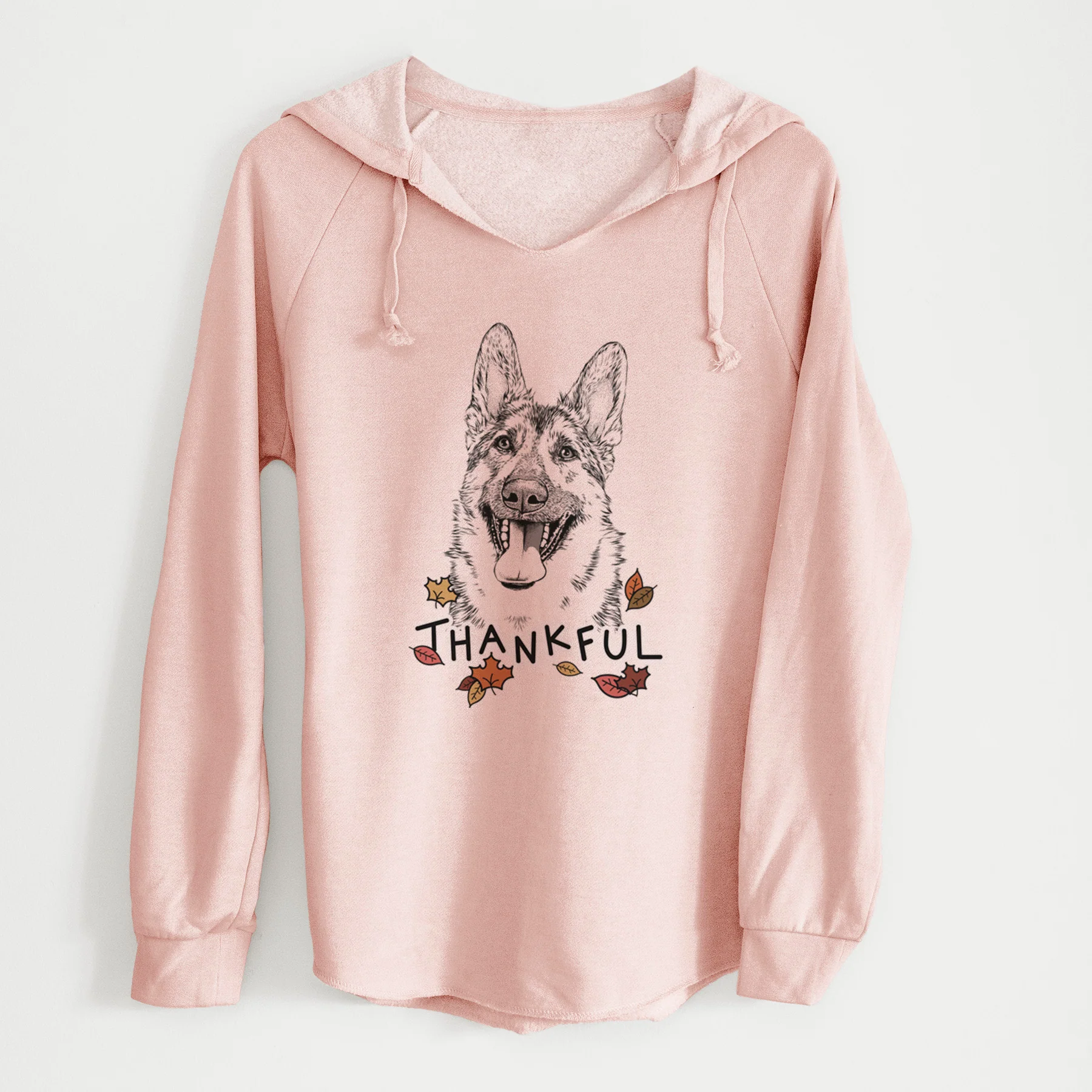 Thankful Benson the German Shepherd - Cali Wave Hooded Sweatshirt - Image 6