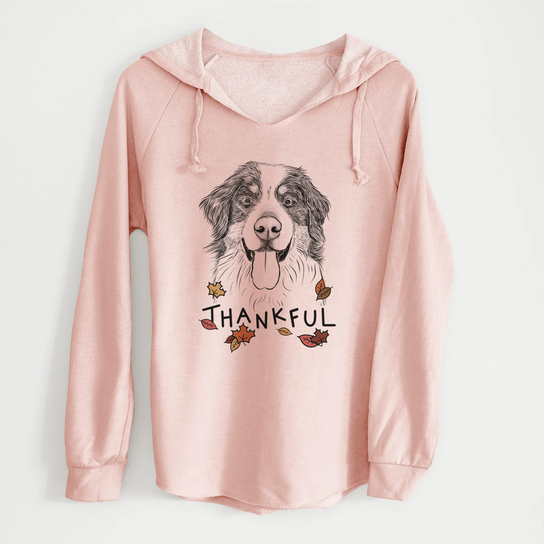 Thankful Blaze the Bernese Mountain Dog - Cali Wave Hooded Sweatshirt - Image 6