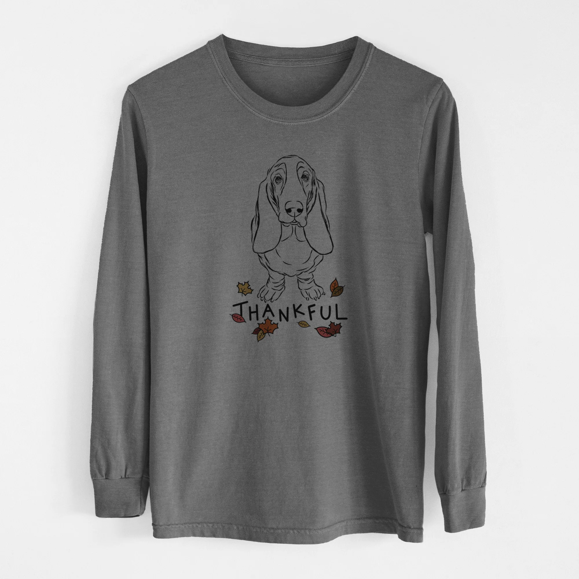 Thankful Cooper the Boxer - Men's Heavyweight 100% Cotton Long Sleeve - Image 14