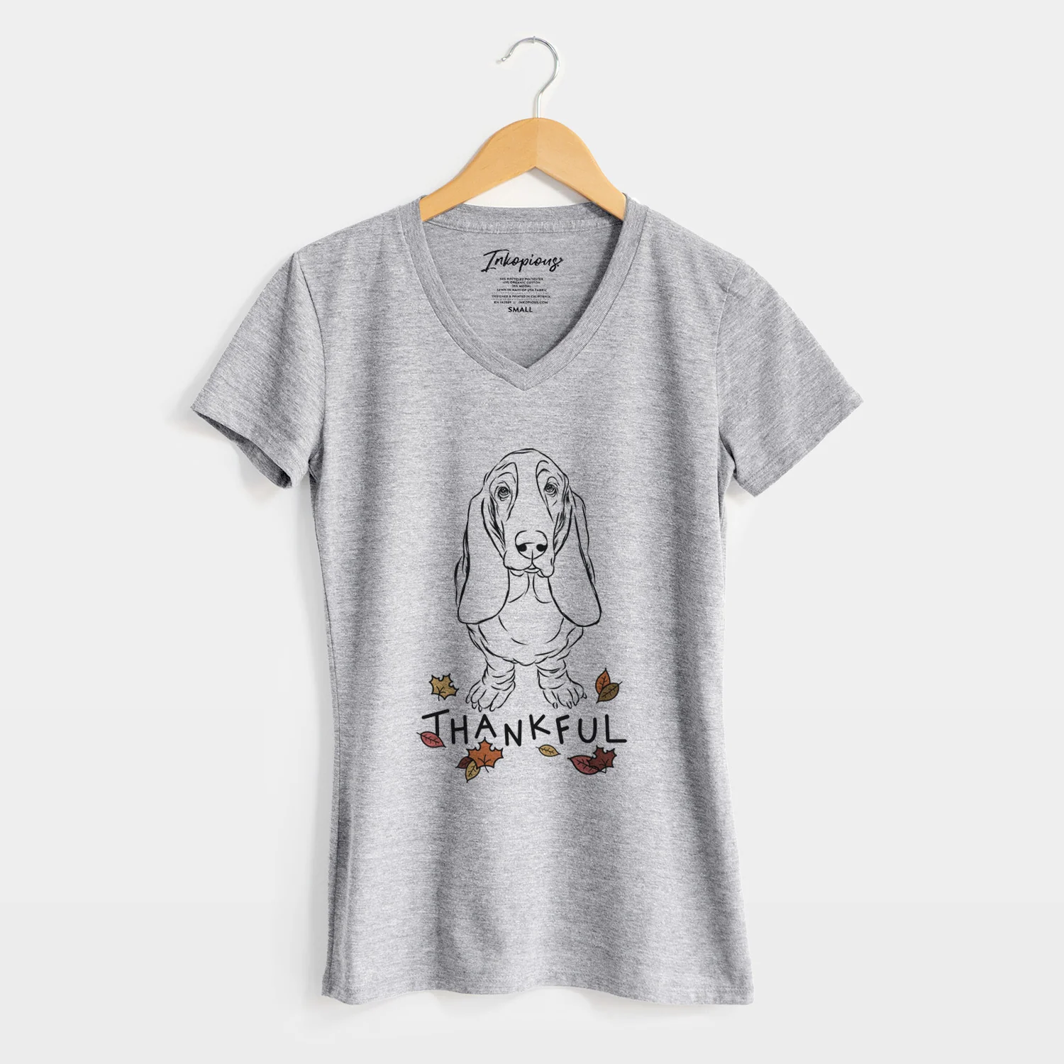 Thankful Cooper the Boxer - Women's V-neck Shirt - Image 5