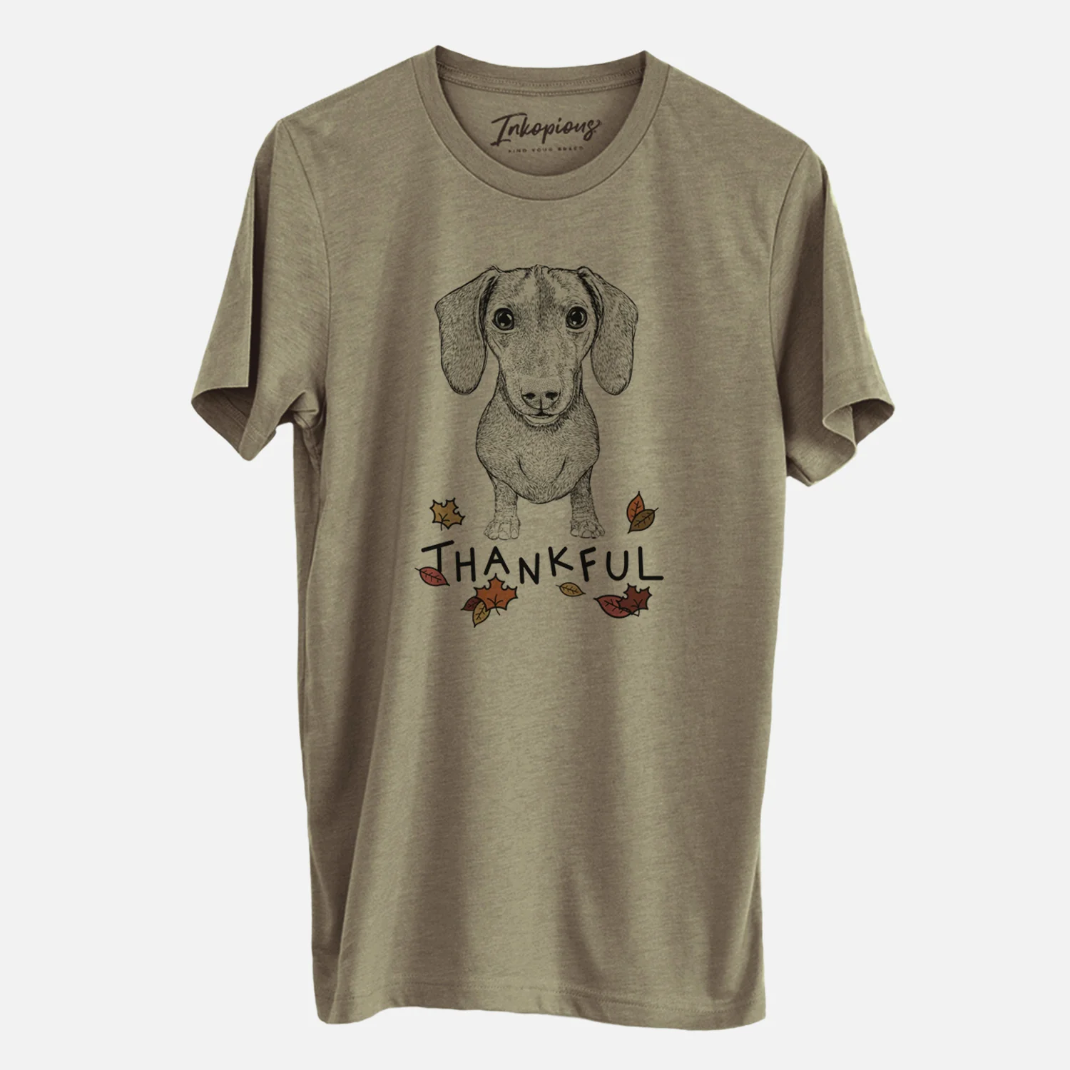 Thankful Ernie the Mini Dachshund - Unisex Crewneck - Image 4