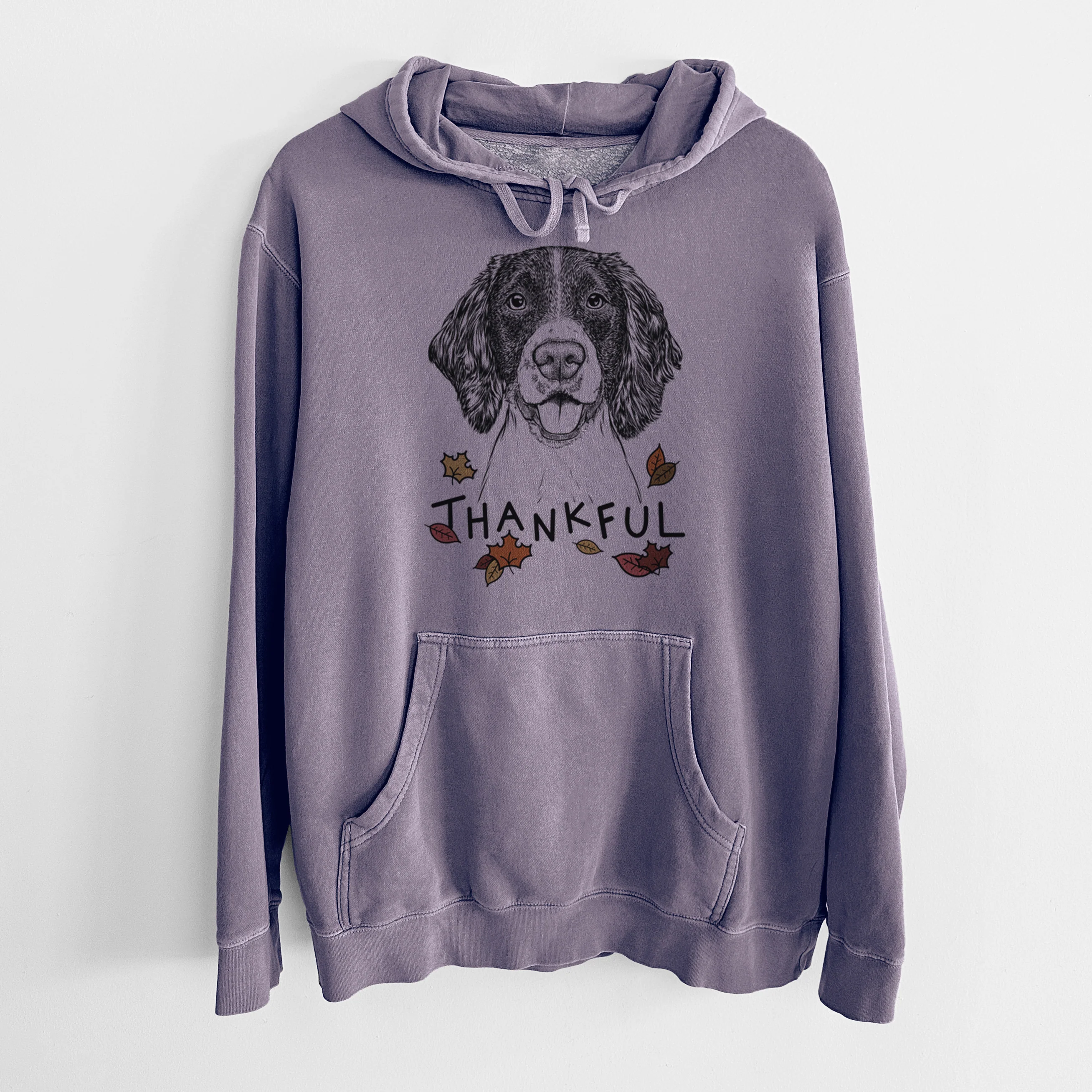 Thankful Ever the English Springer Spaniel - Unisex Pigment Dyed Hoodie - Image 9
