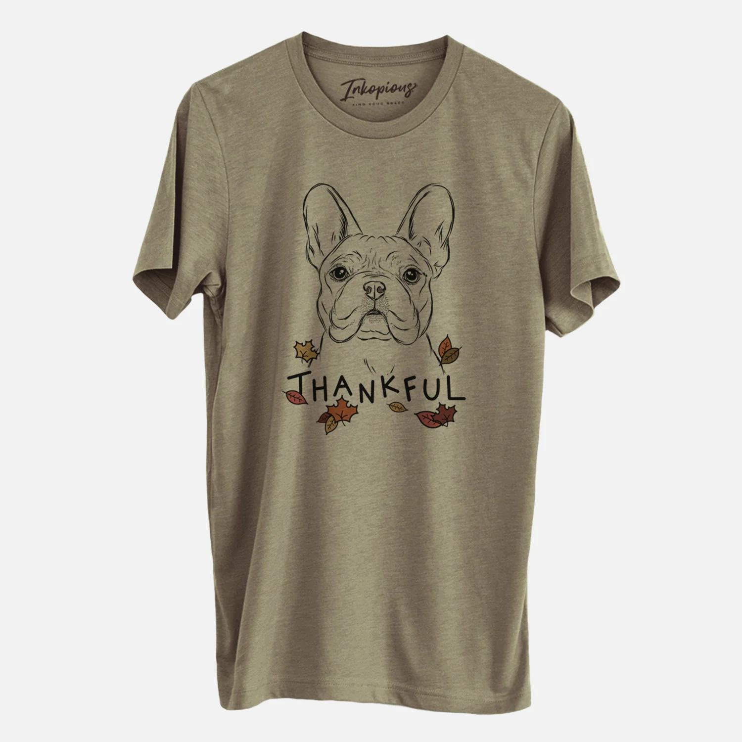 Thankful Franco the French Bulldog - Unisex Crewneck - Image 4