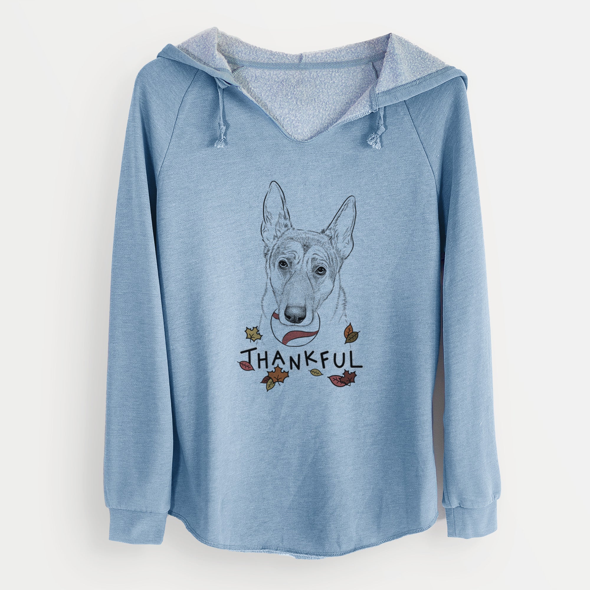 Thankful Greta the German Shepherd - Cali Wave Hooded Sweatshirt - Image 9