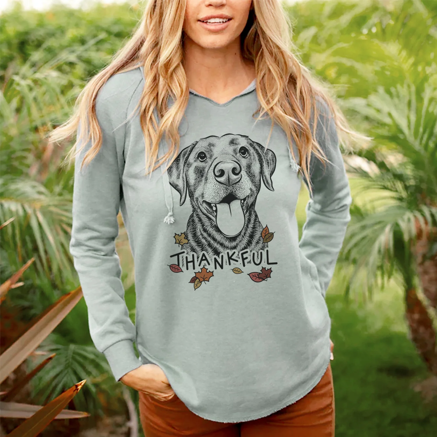 Thankful Gwen the Labrador Retriever - Cali Wave Hooded Sweatshirt - Image 4